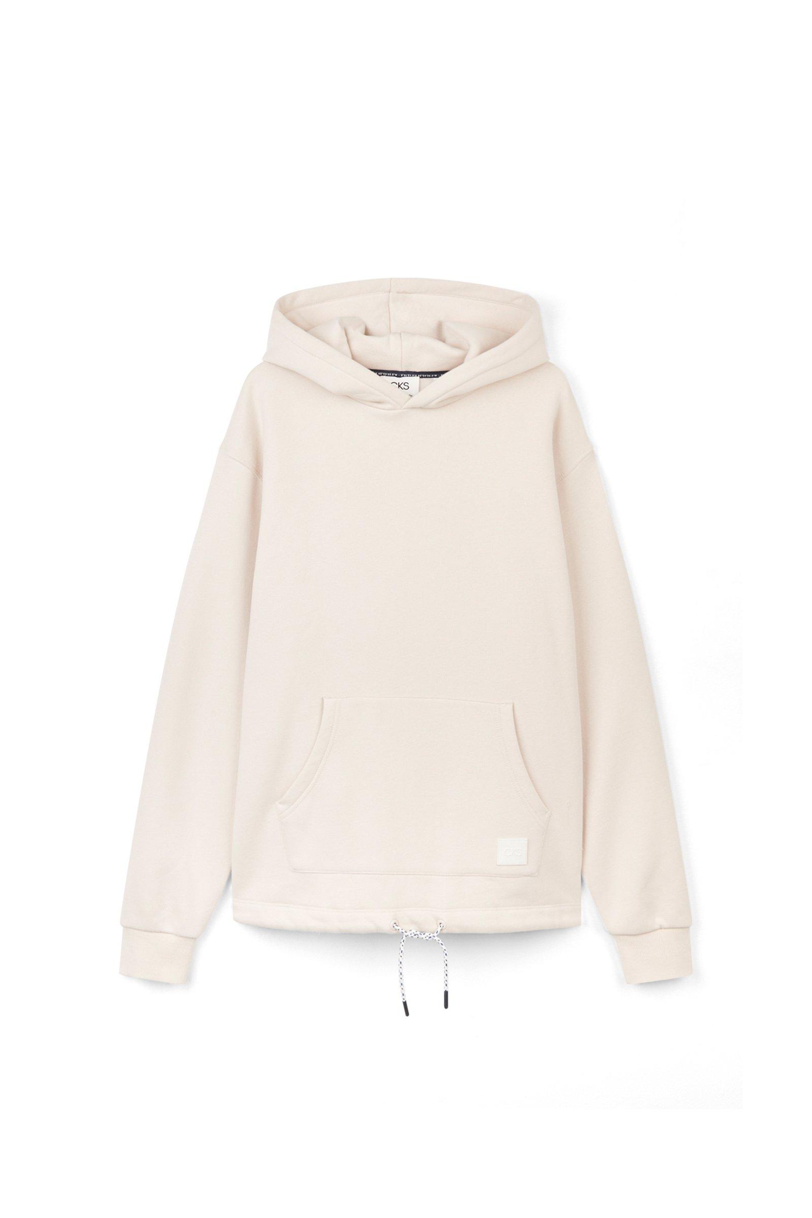 CKS heren - VANILLA - sweater met capuchon - beige