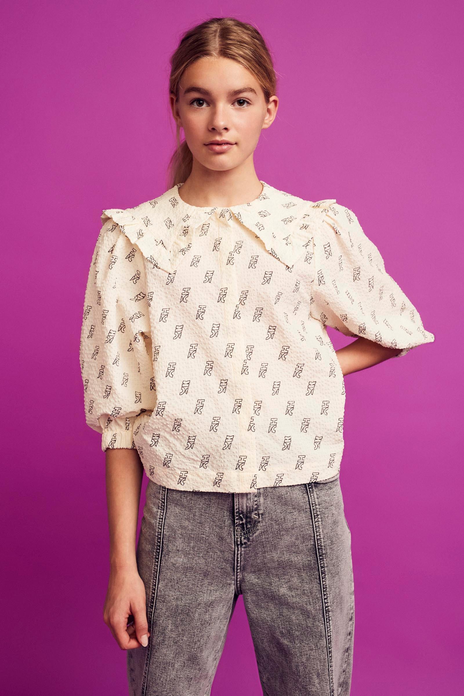 CKS Teens - PREP - blouse short sleeves - light beige