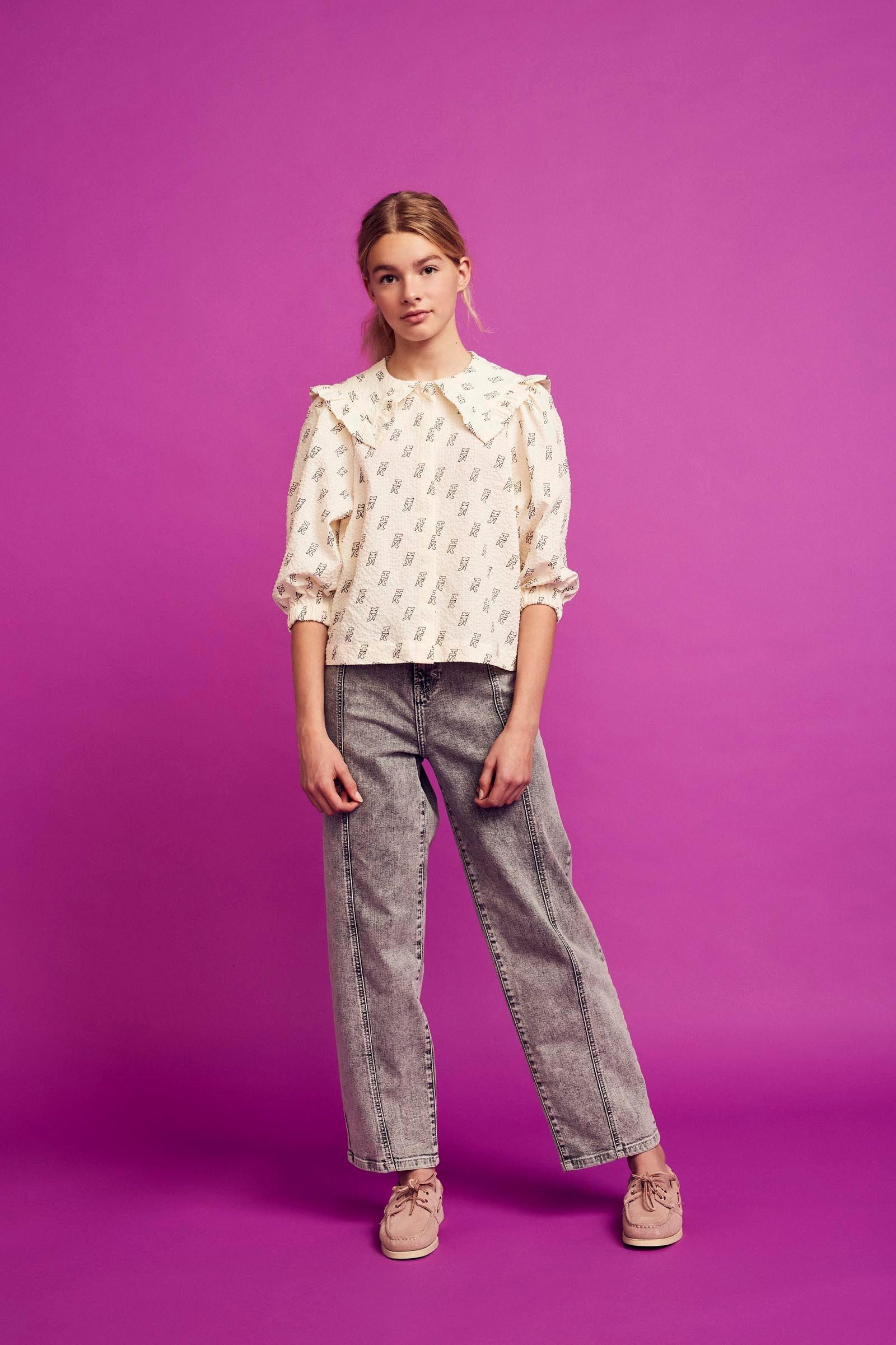 CKS Teens - PREP - Bluse Kurze &Auml;rmel - Hellbeige