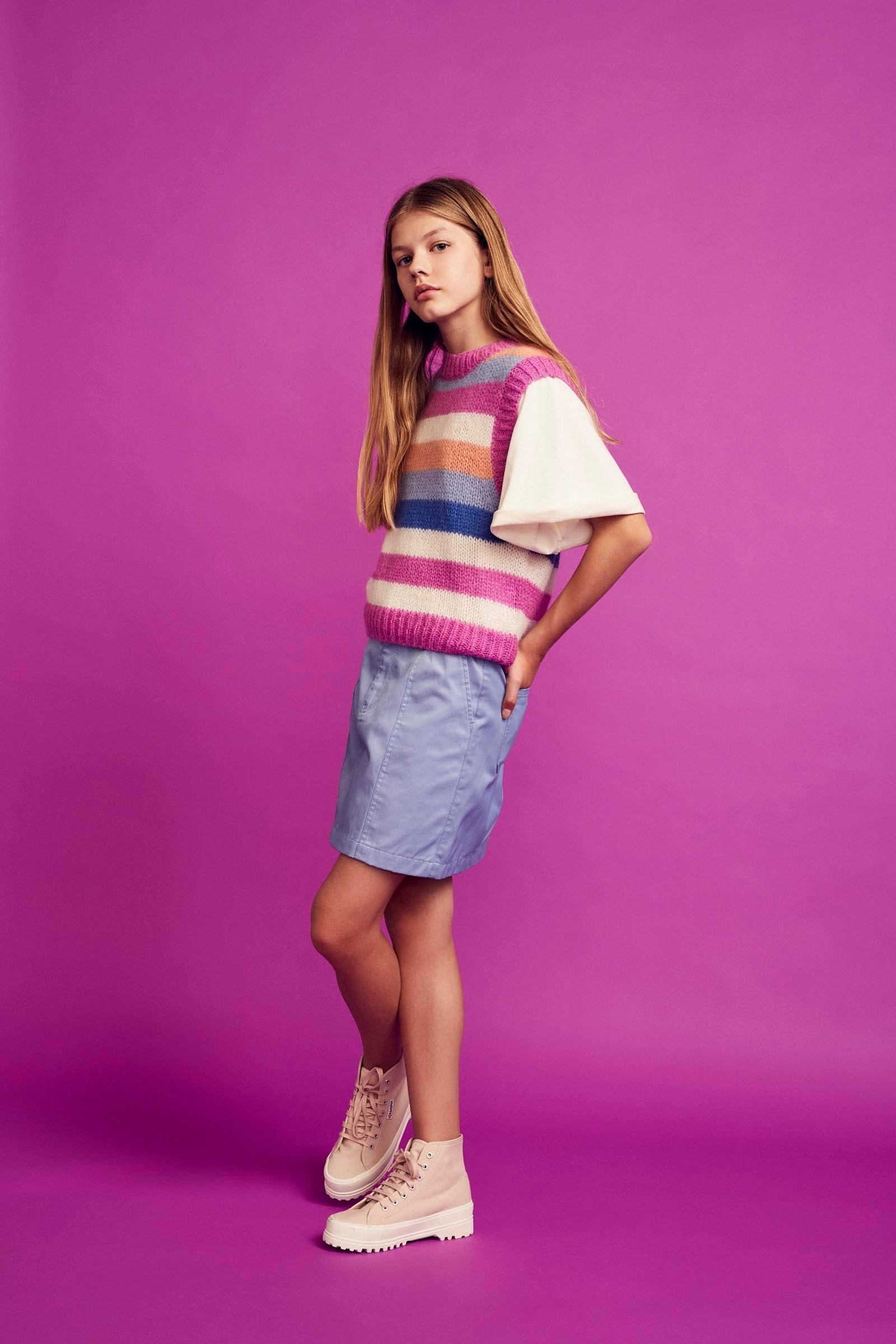 PIFFY - korte rok - blauw | CKS Fashion