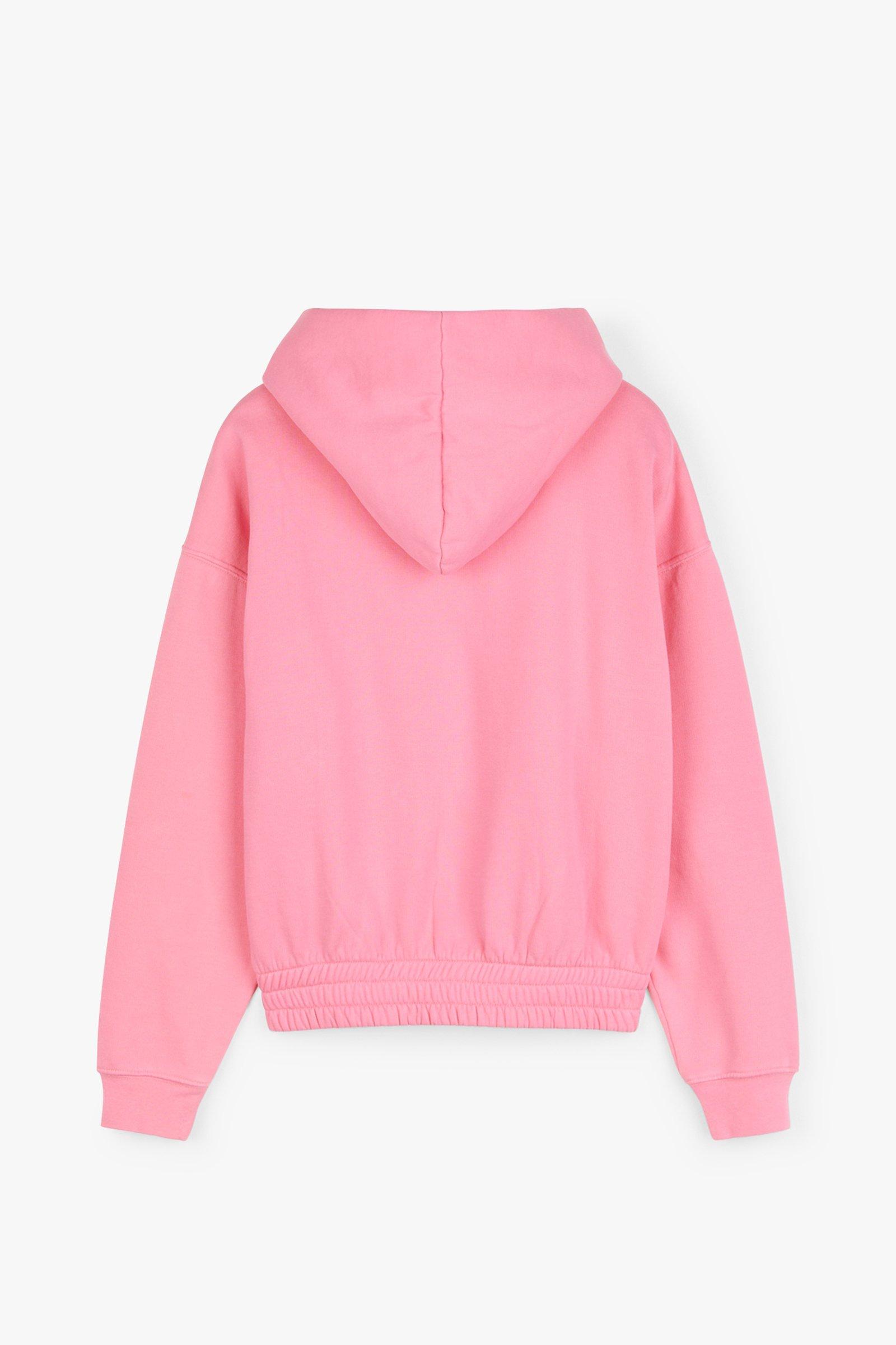 CKS Teens - PLUSH - sweater met capuchon - felroze
