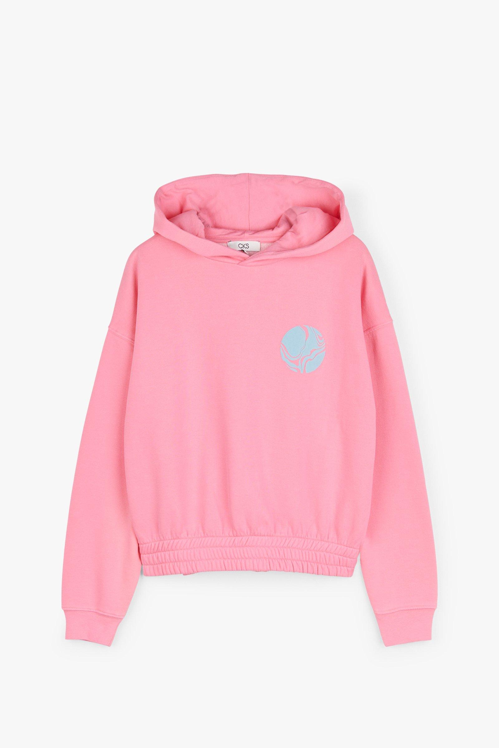 CKS Teens - PLUSH - sweater met capuchon - felroze