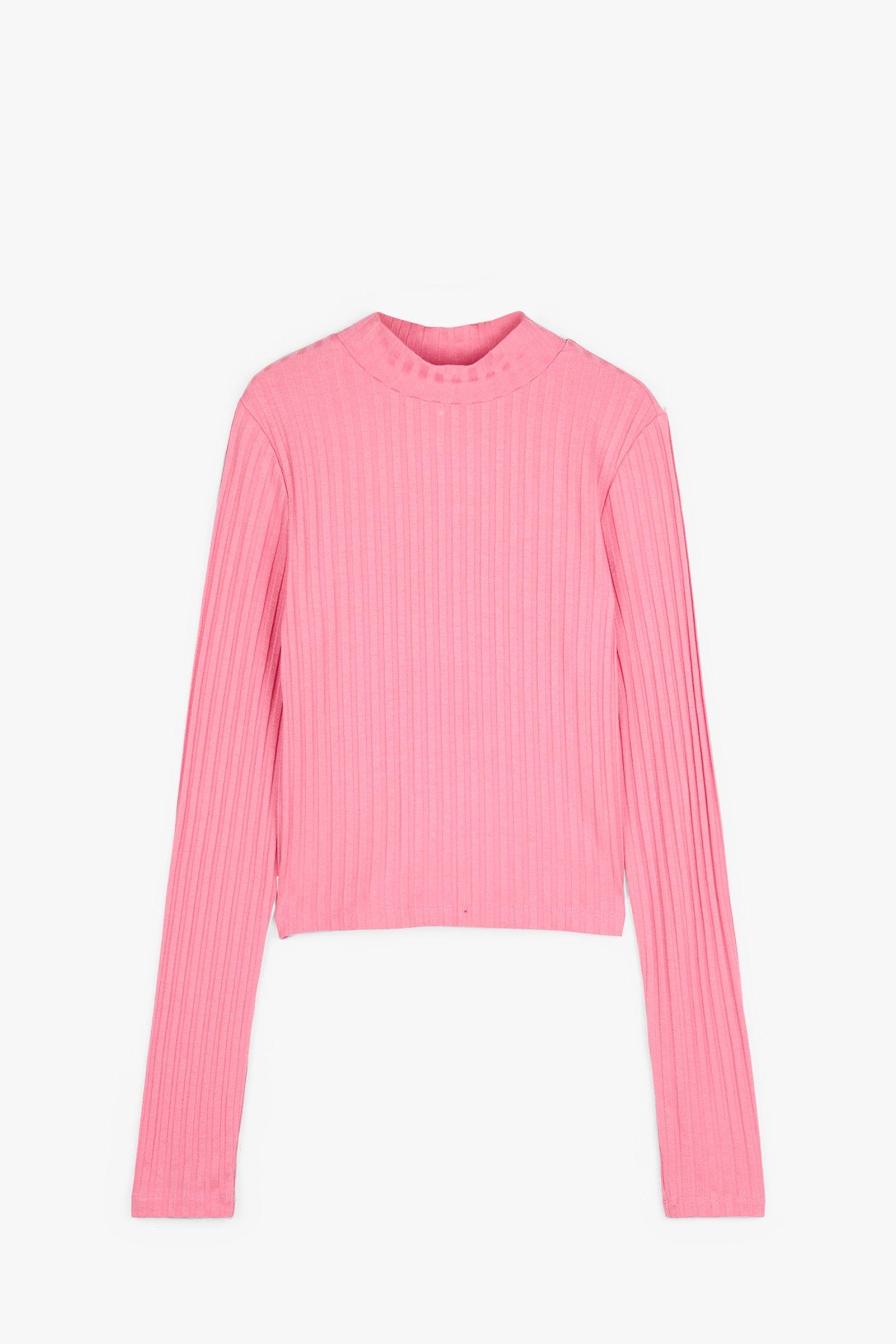 CKS Teens - PANAS - t-shirt lange mouwen - felroze