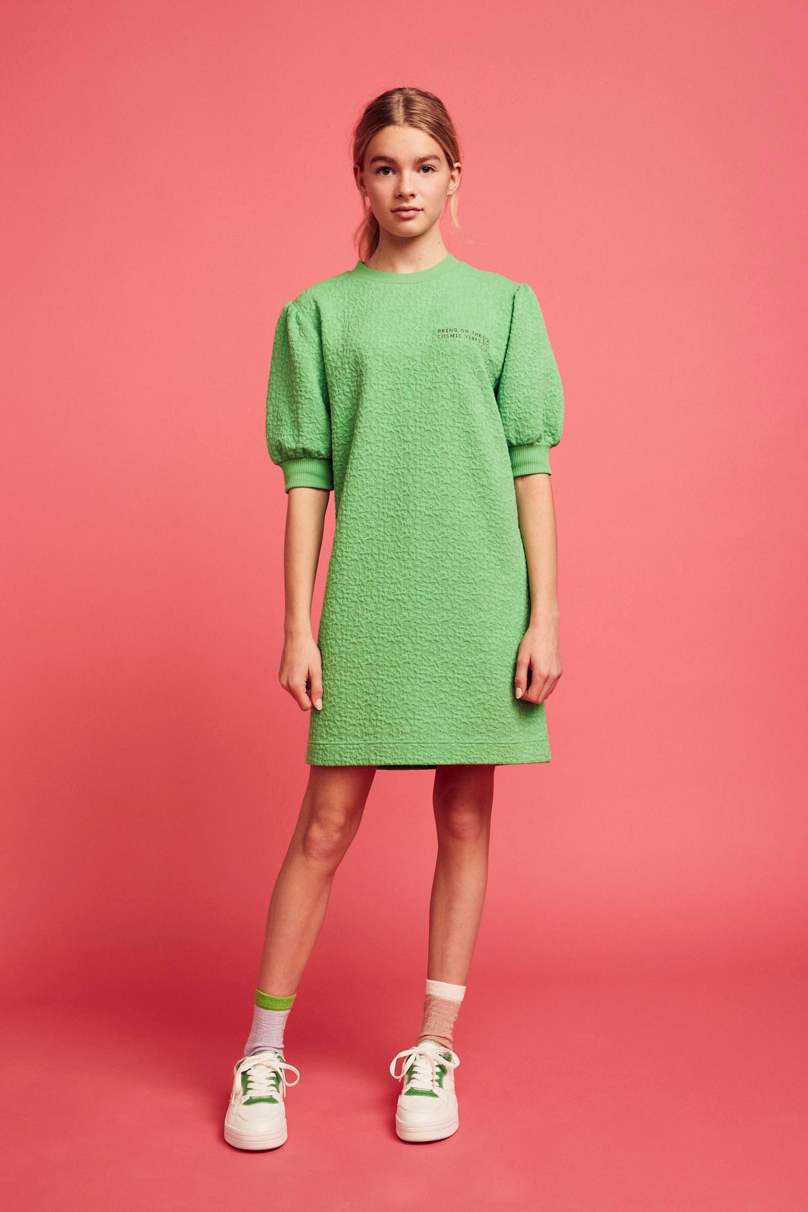 CKS Teens - PEEPS - korte jurk - felgroen