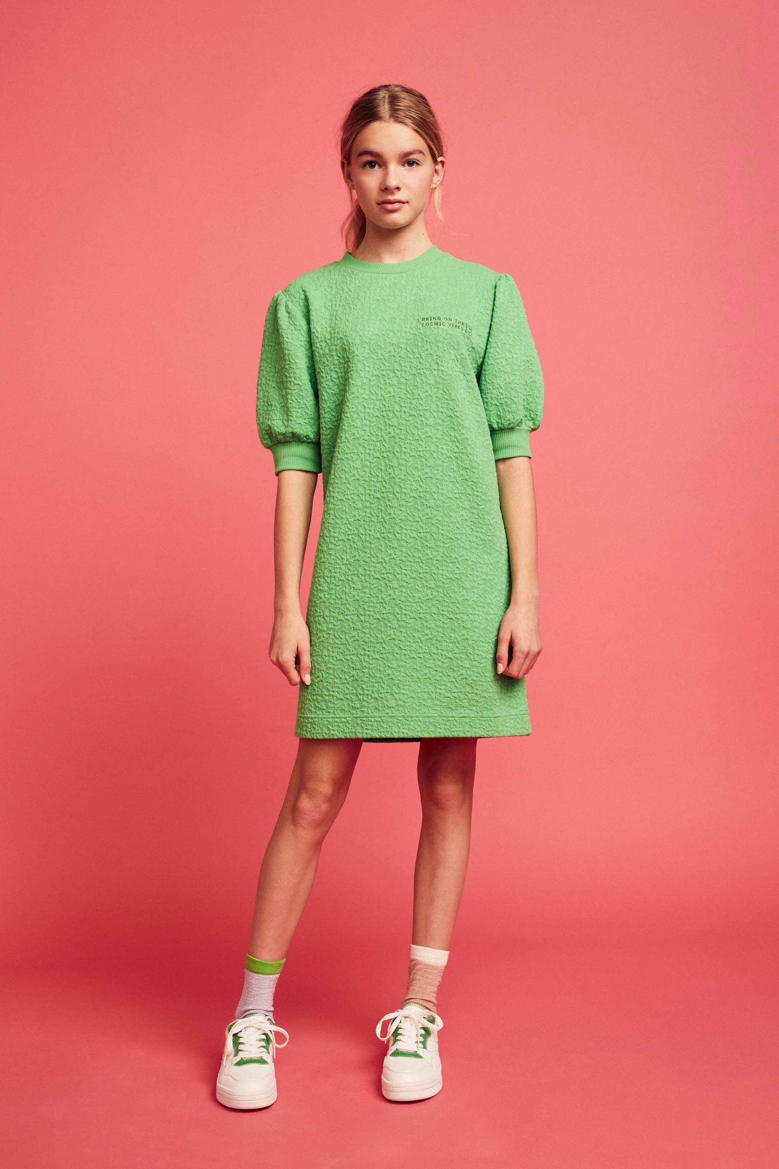 CKS Teens - PEEPS - short dress - bright green