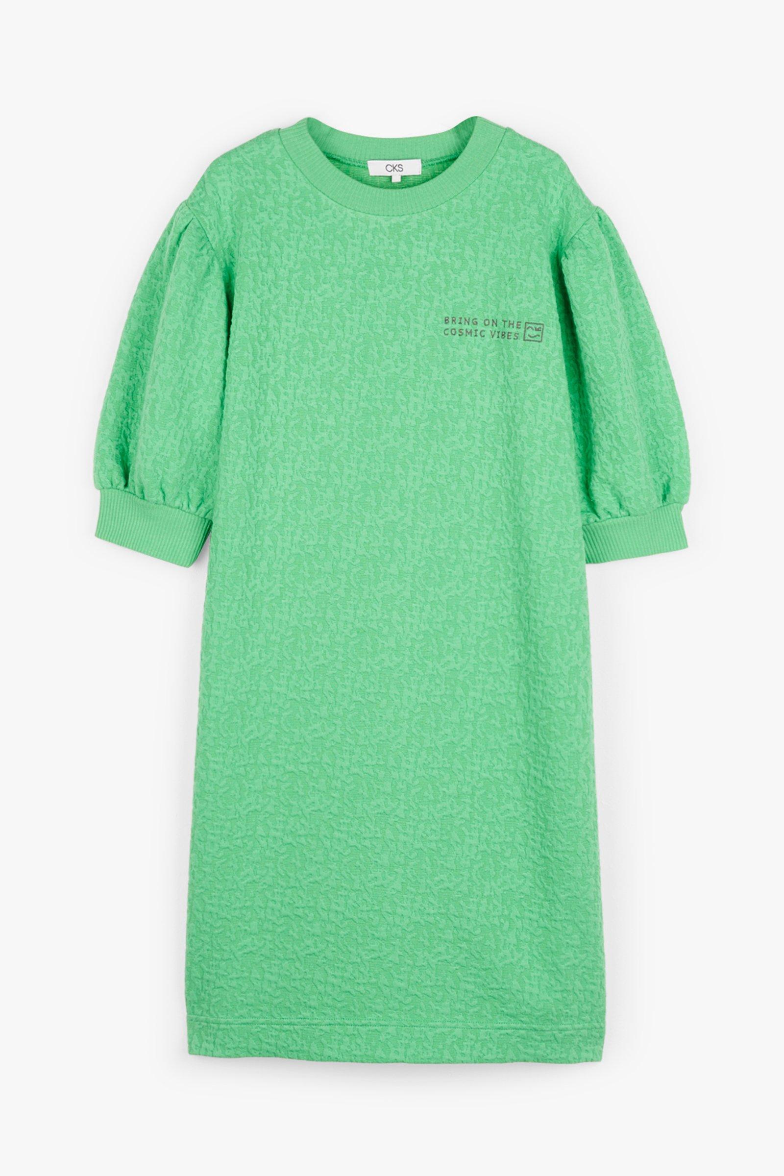 CKS Teens - PEEPS - korte jurk - felgroen