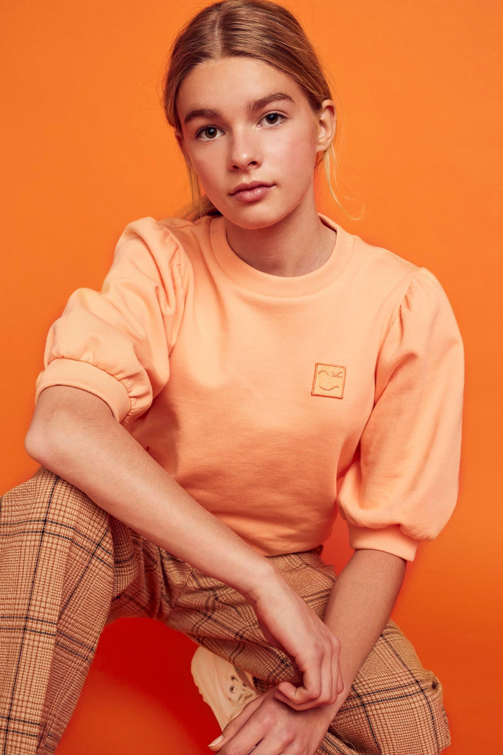 CKS Teens - PUFFY - sweatshirt - orange clair