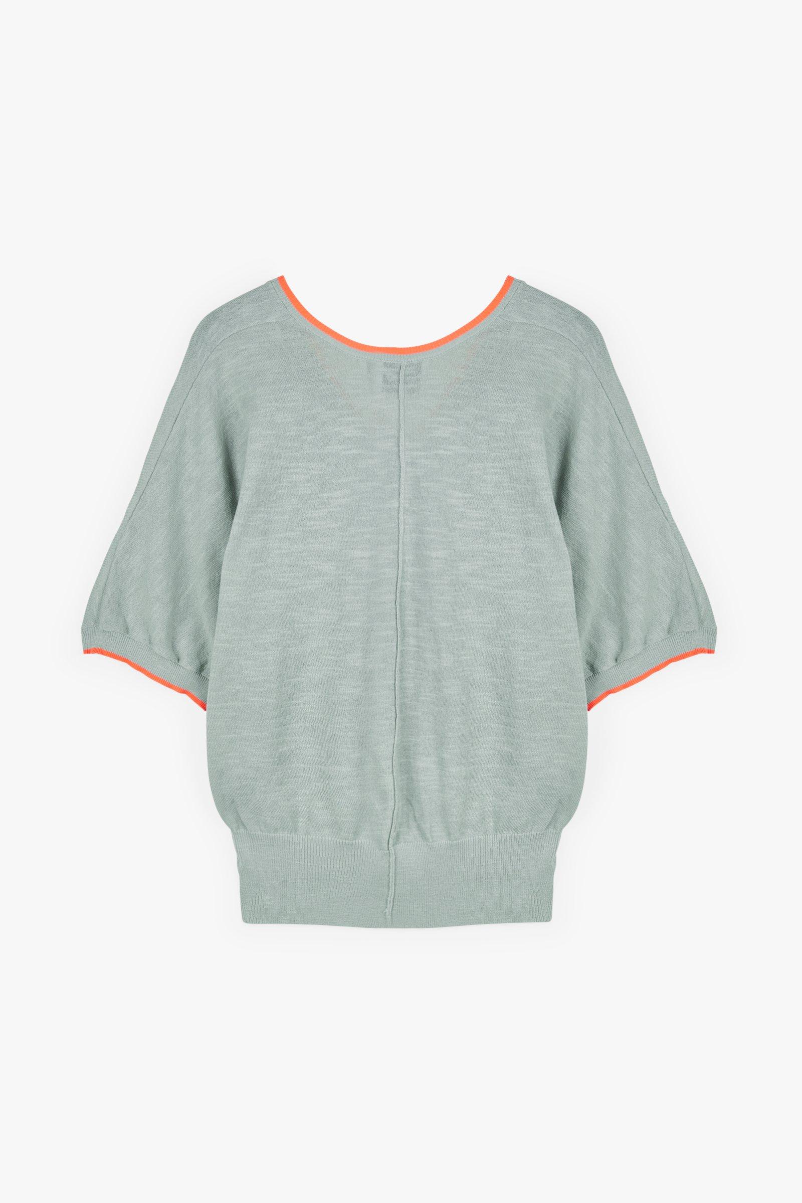 CKS Dames - PHANTASM - knitted top - green