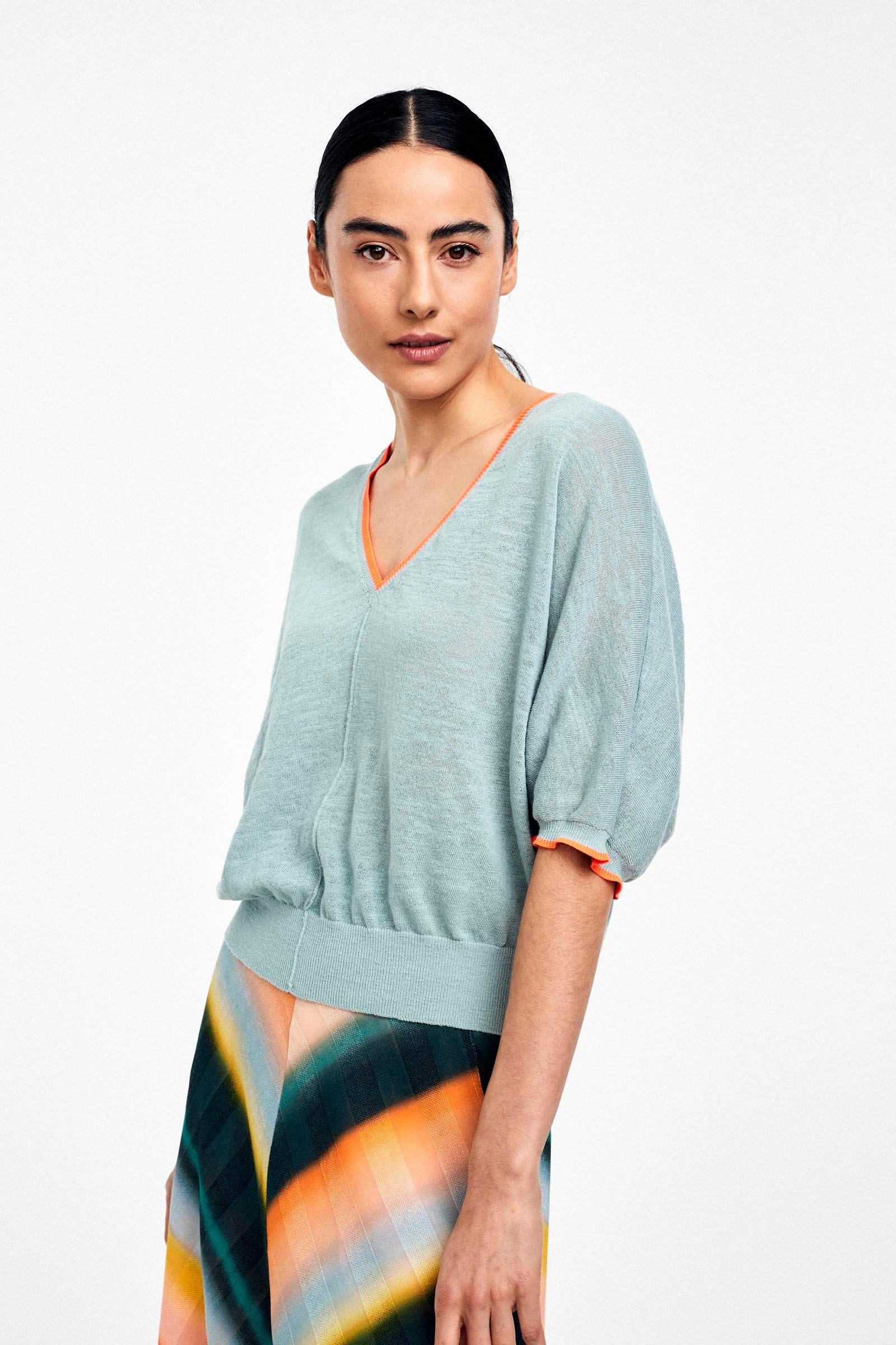 CKS Dames - PHANTASM - knitted top - green
