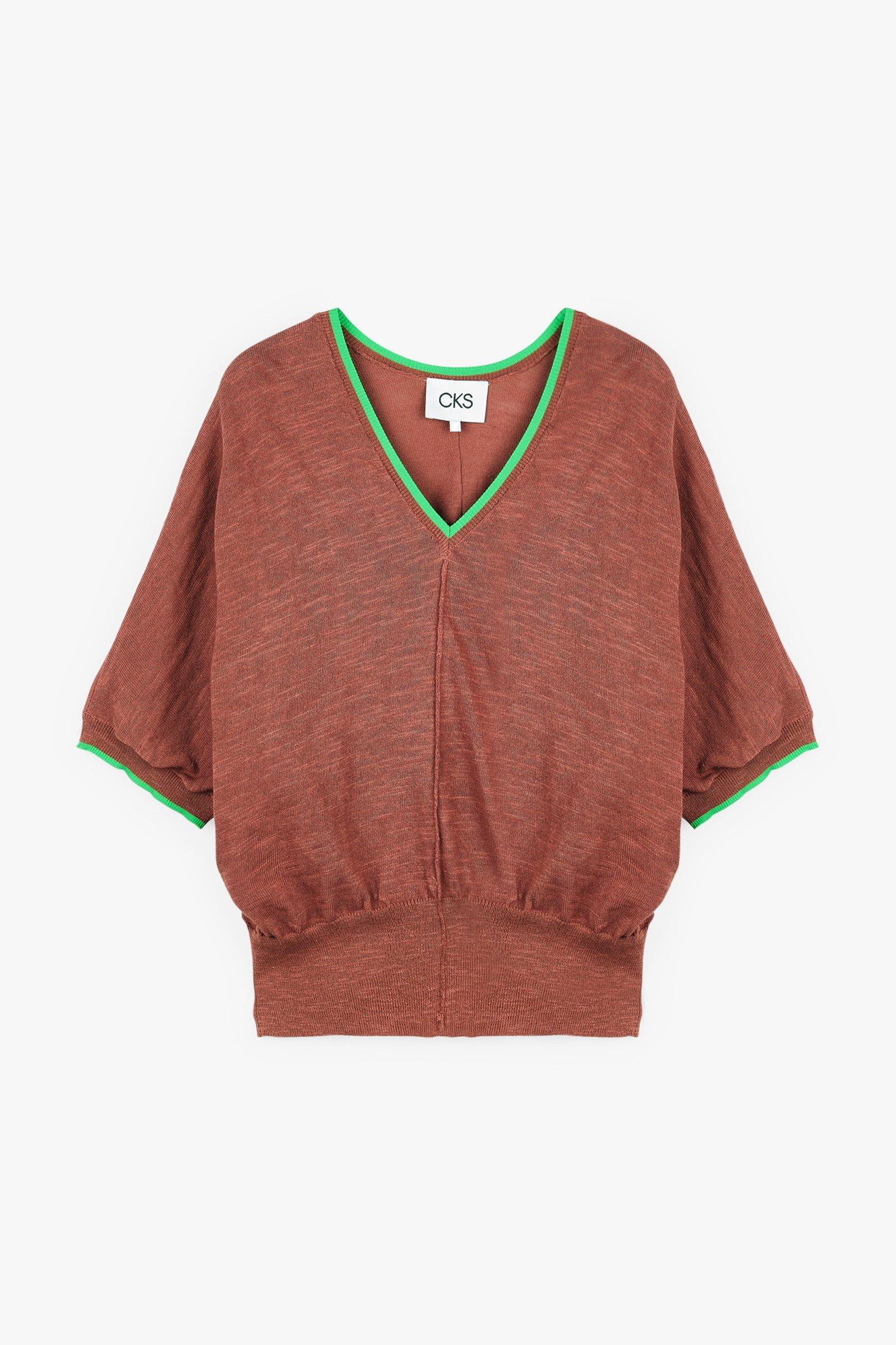 CKS Dames - PHANTASM - Stricktop - Braun