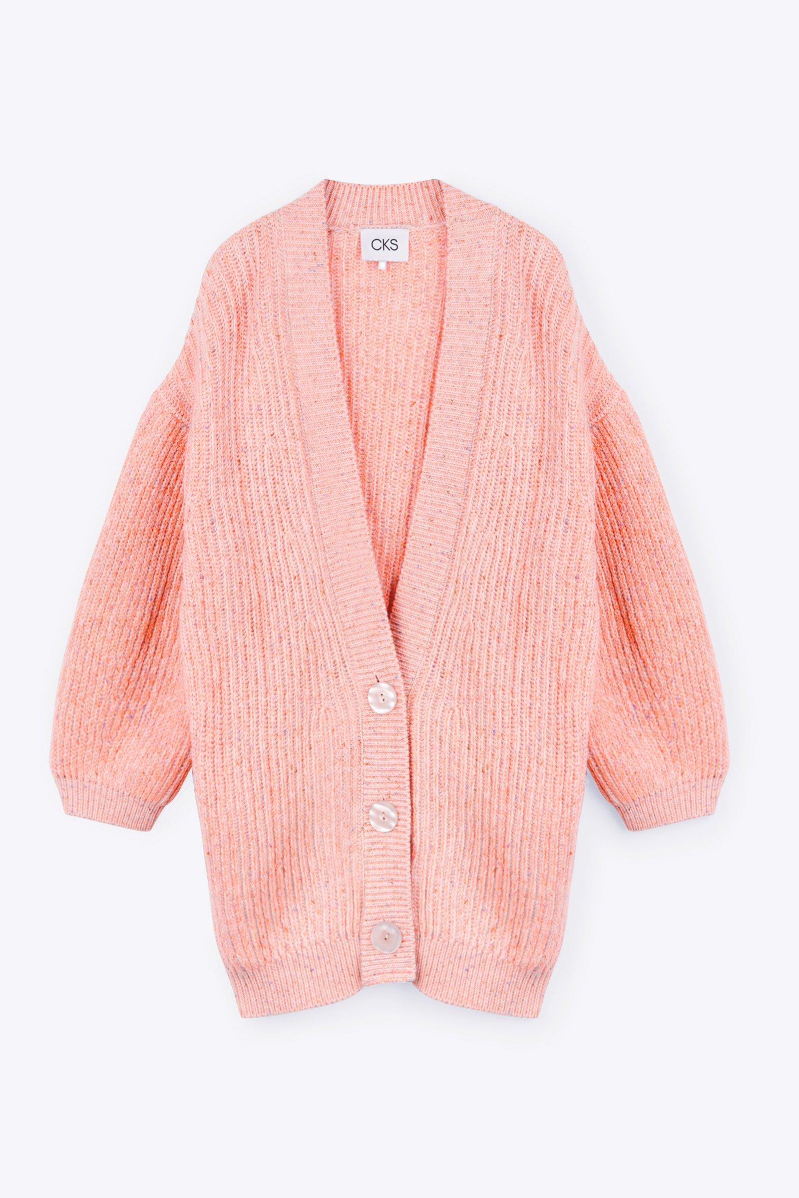 CKS Dames - PROXIMA - Strickjacke - Dunkelrosa