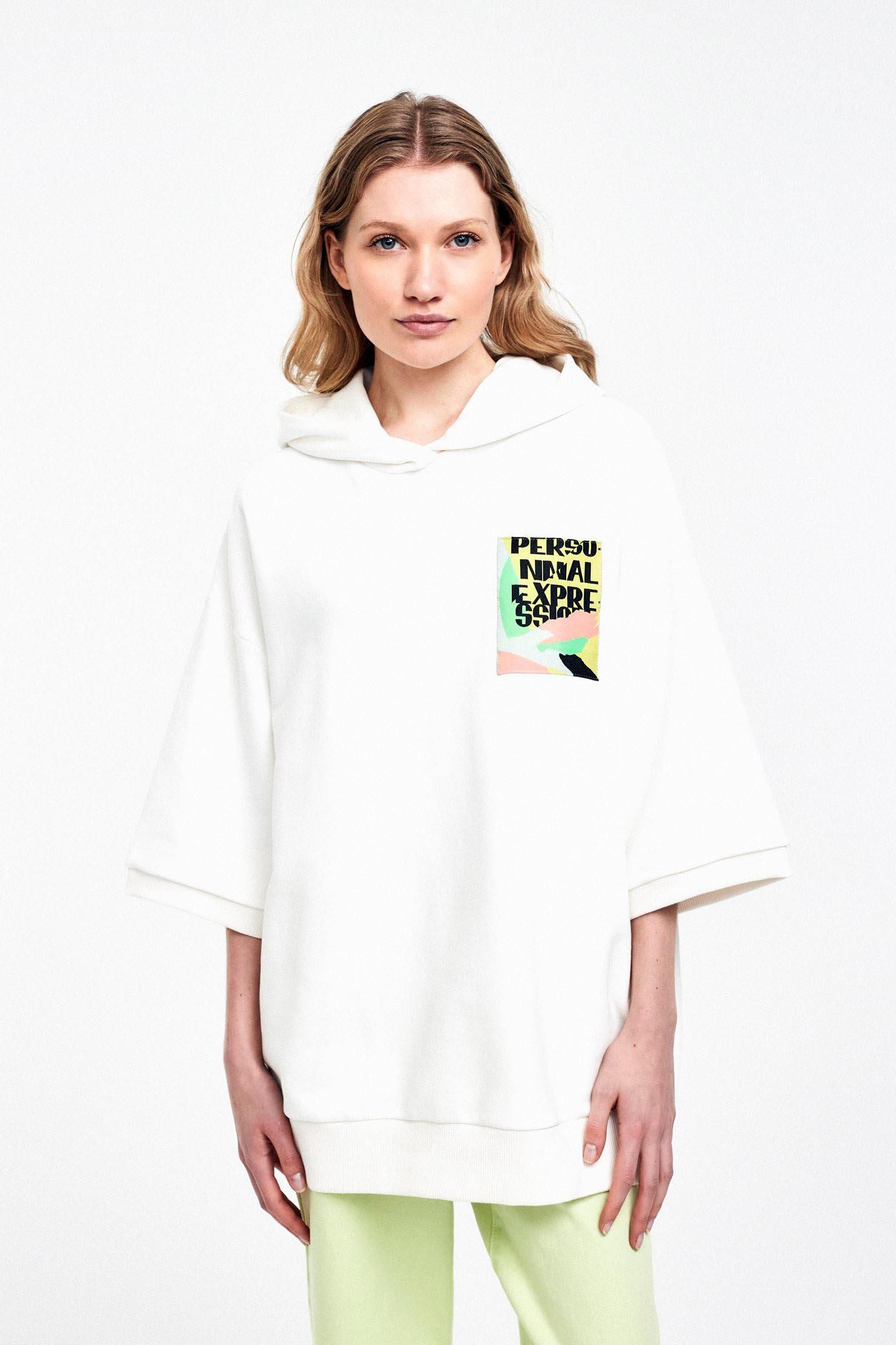 CKS Dames - SHANNON - sweater met capuchon - wit