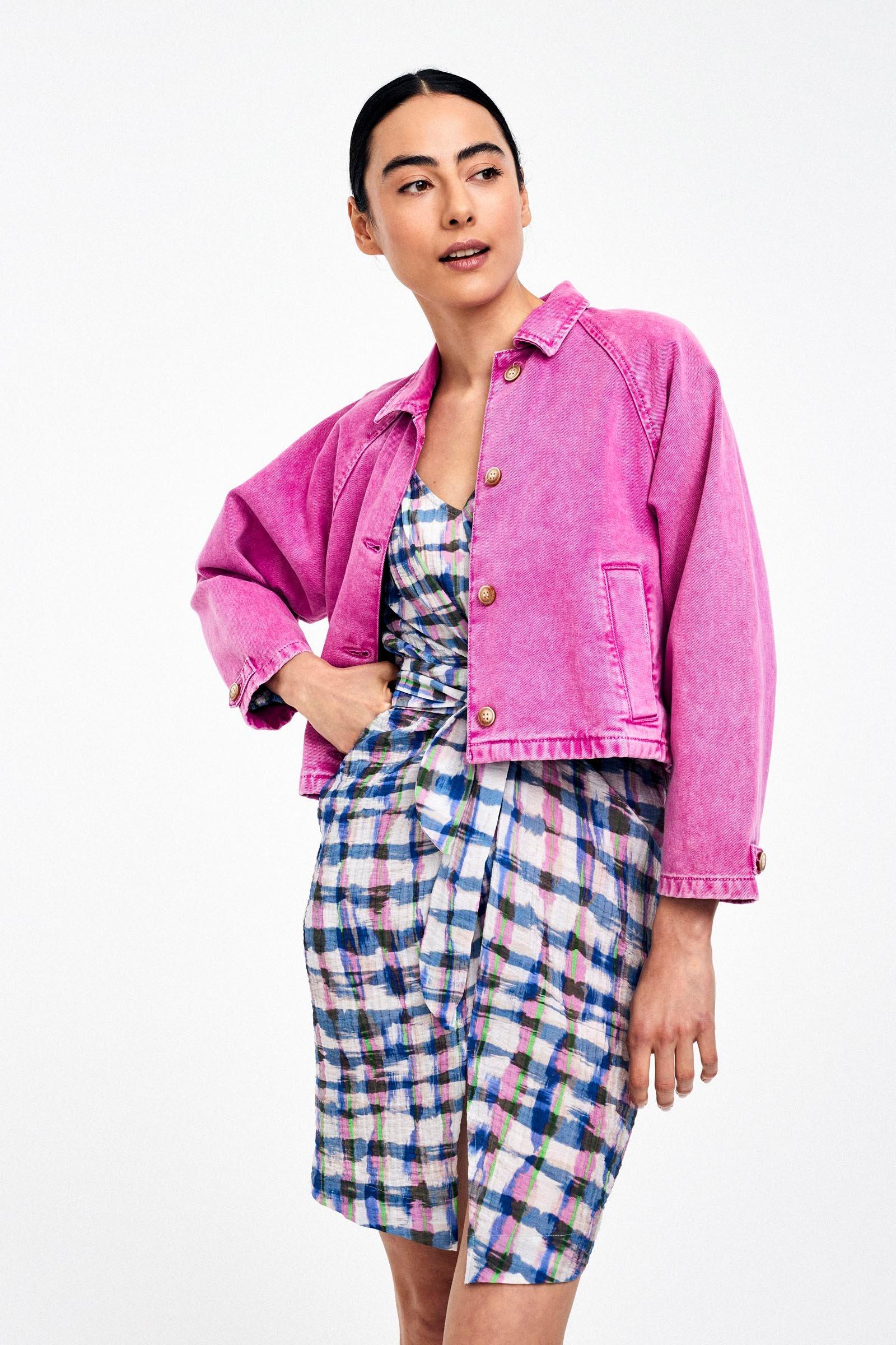 CKS Dames - SAIRA - Denimjacke - Violett