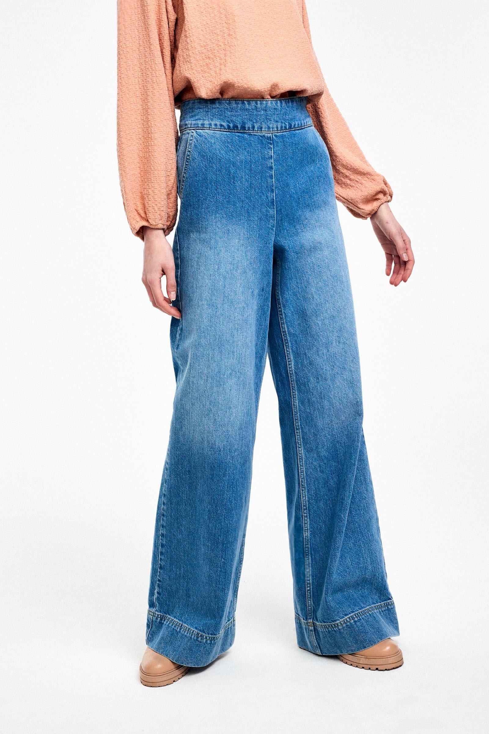 CKS Dames - TAIFOS - lange jeans - blauw