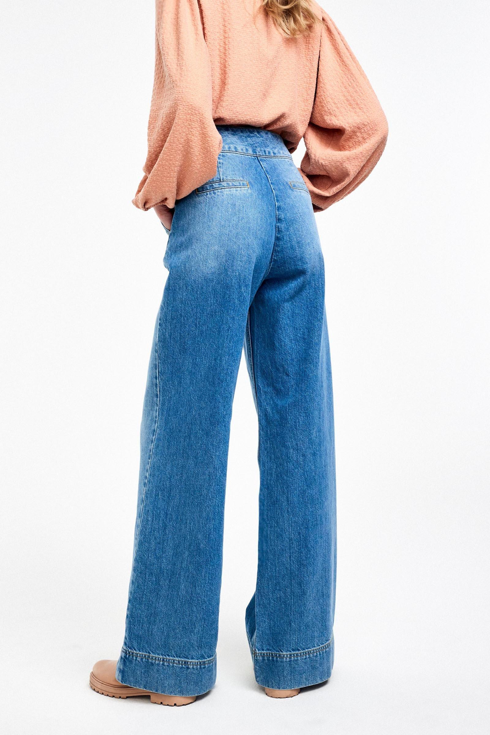 CKS Dames - TAIFOS - lange jeans - blauw
