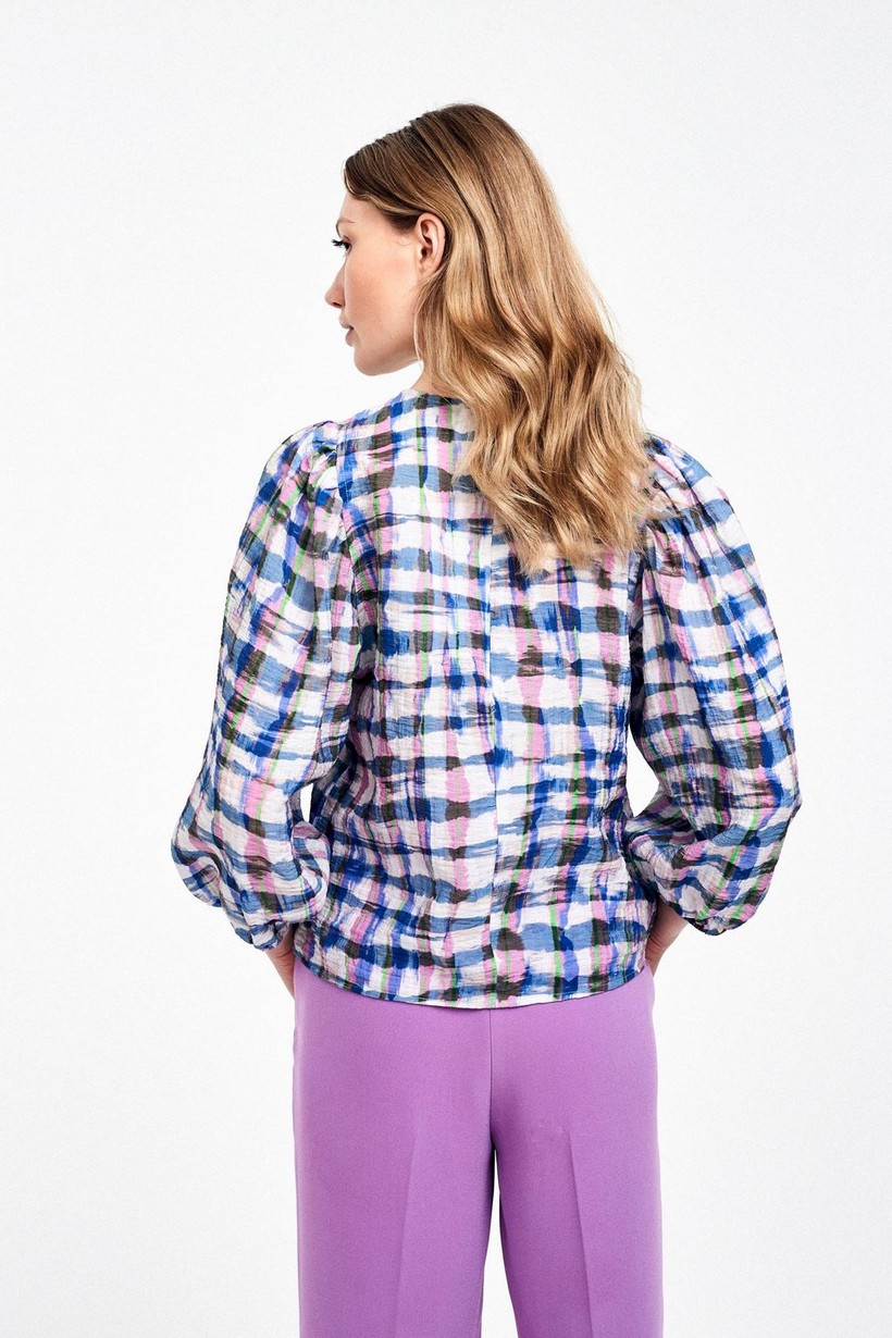 CKS Dames - WULAN - blouse lange mouwen - donkerblauw