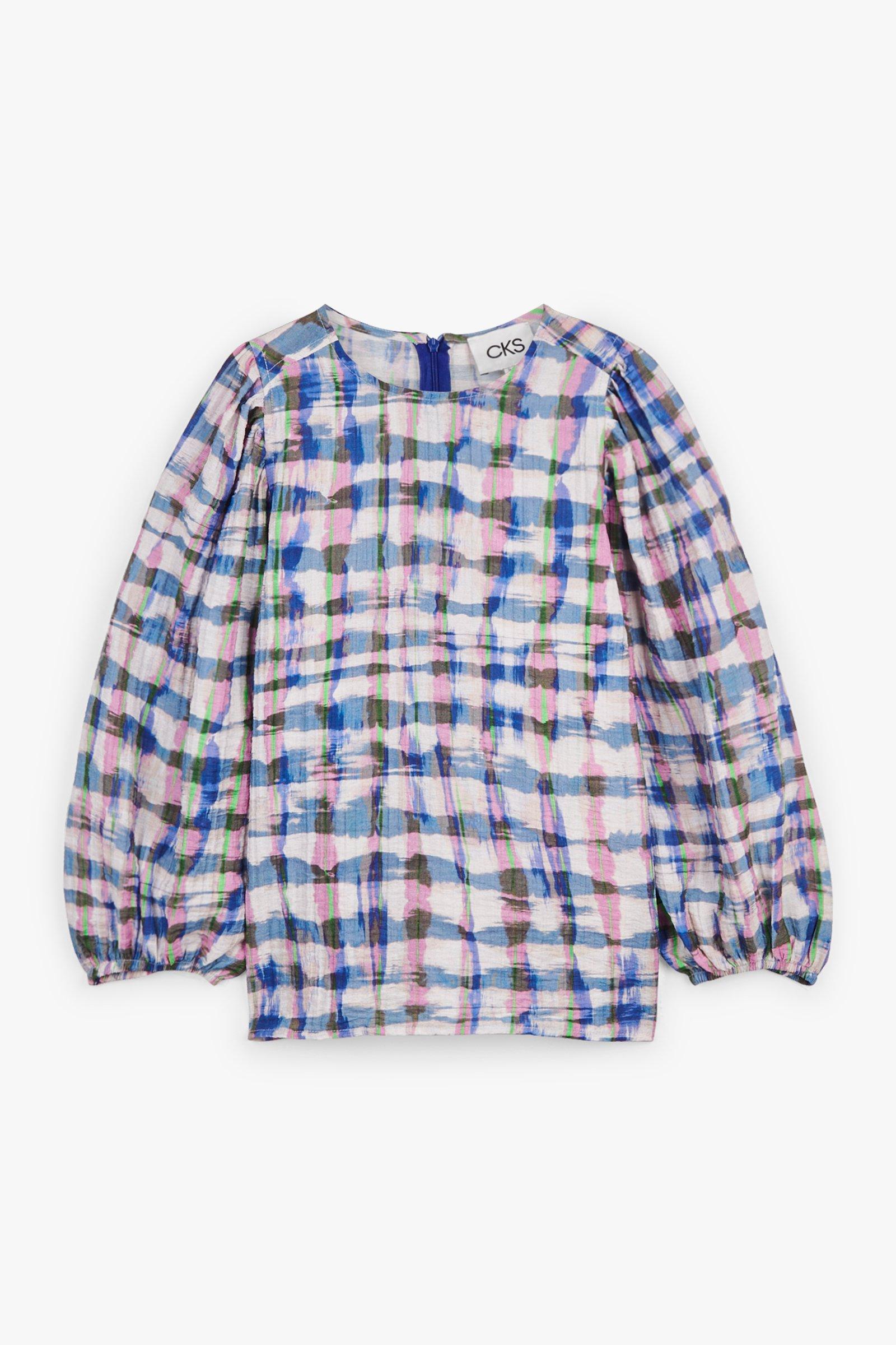 CKS Dames - WULAN - blouse korte mouwen - donkerblauw