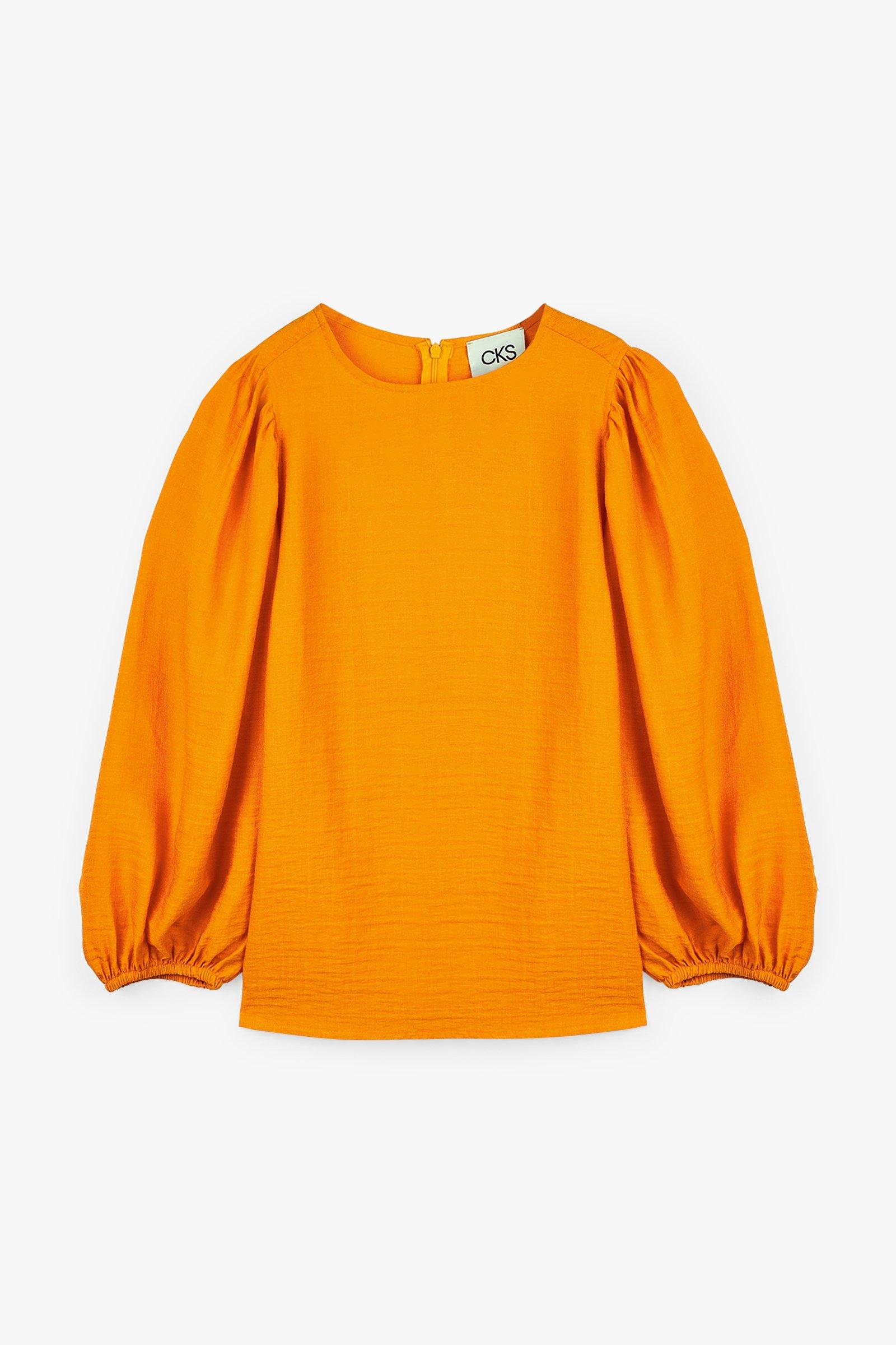 CKS Dames - WULAN - blouse korte mouwen - oranje