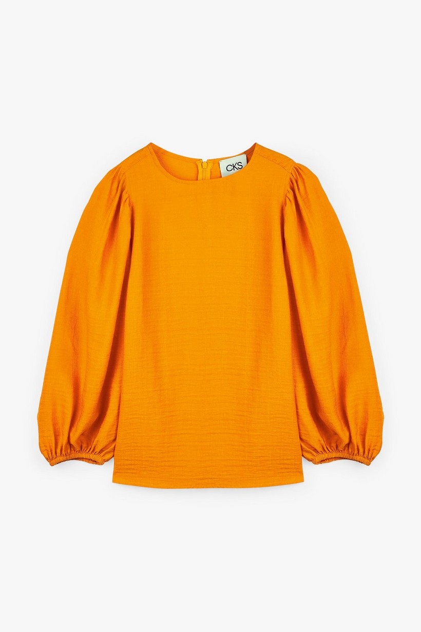 CKS Dames - WULAN - blouse short sleeves - orange
