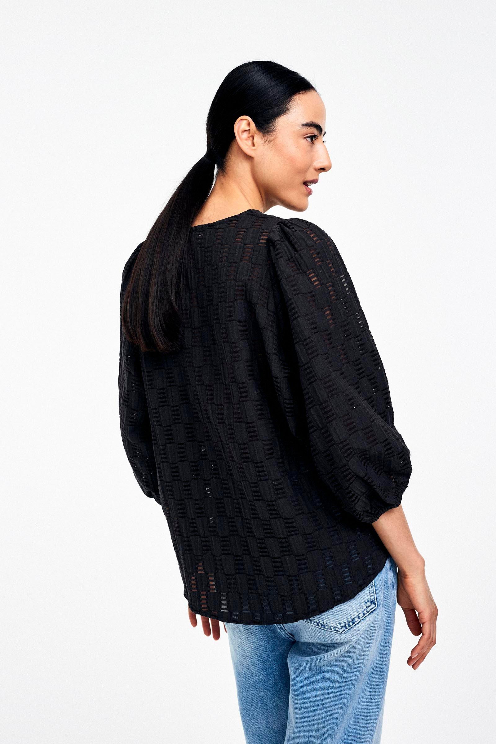 CKS Dames - SERA - blouse lange mouwen - donkergrijs
