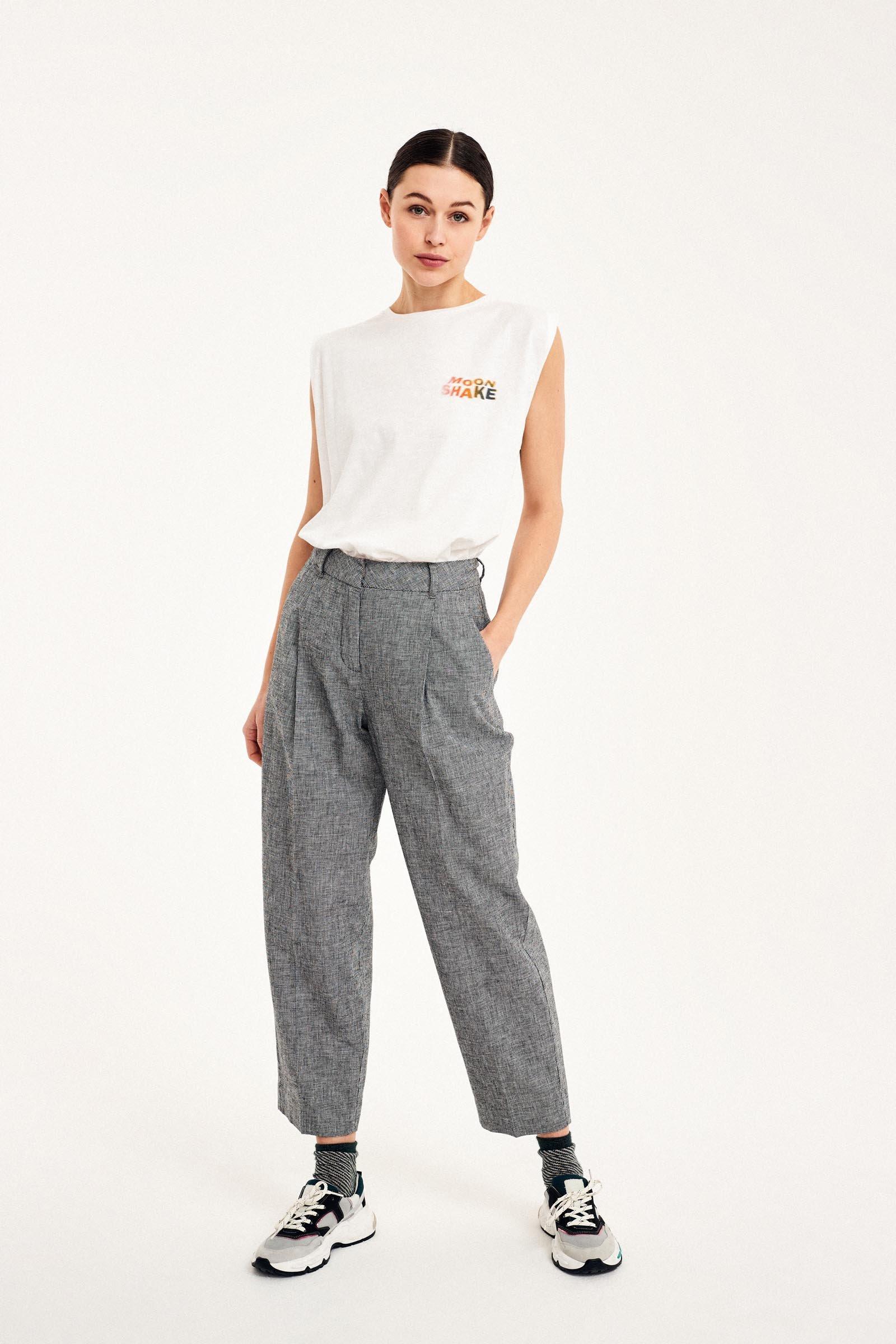 CKS Dames - LAHTIS - ankle trousers - dark grey