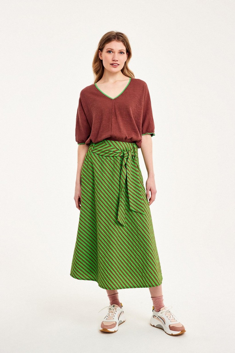 CKS Dames - SAWIN - long skirt - brown
