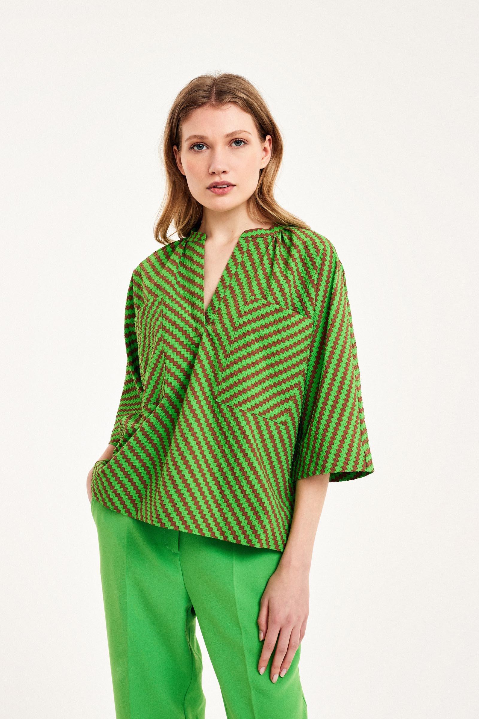 CKS Dames - SANSA - blouse long sleeves - brown