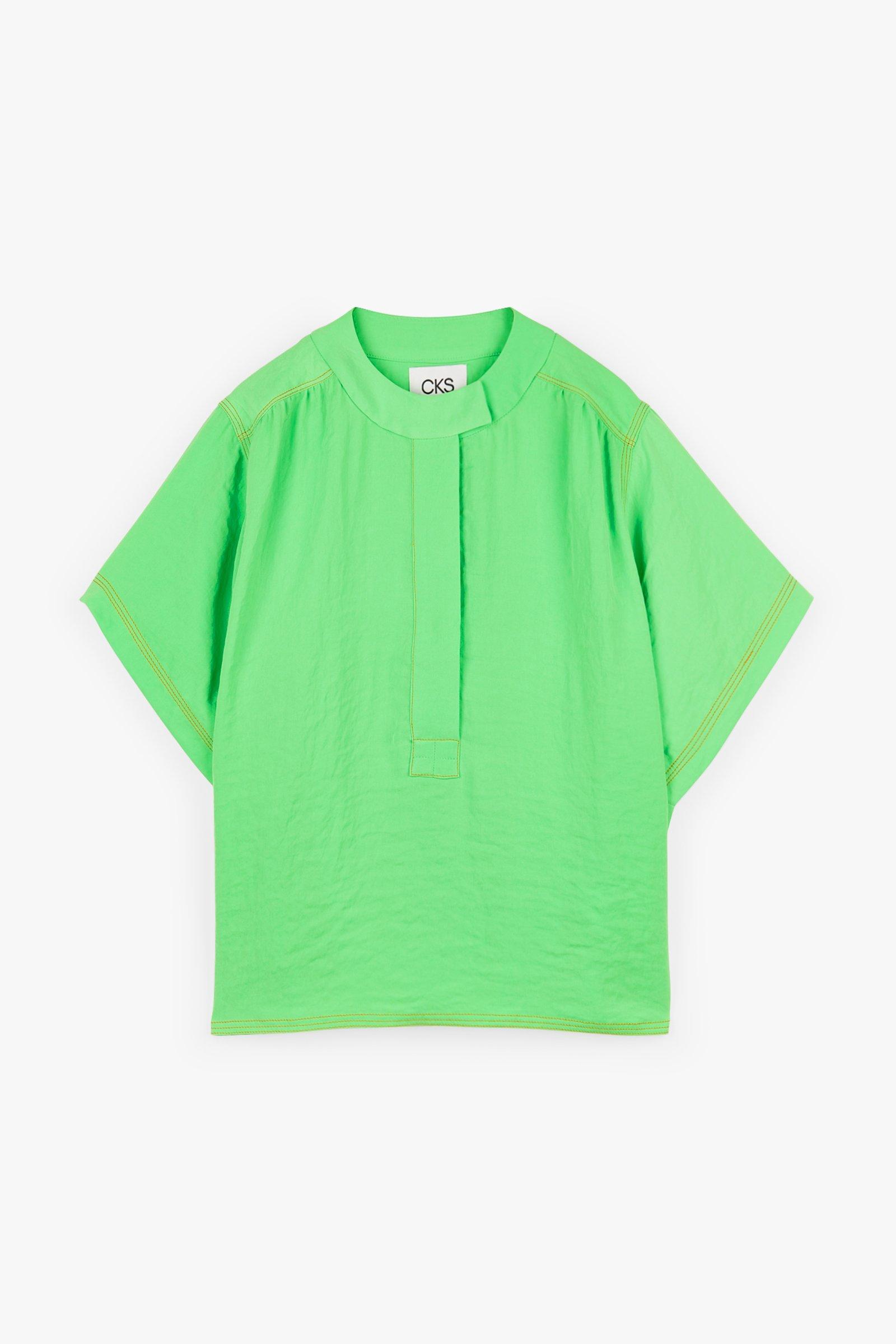 CKS Dames - LEDO - blouse lange mouwen - felgroen