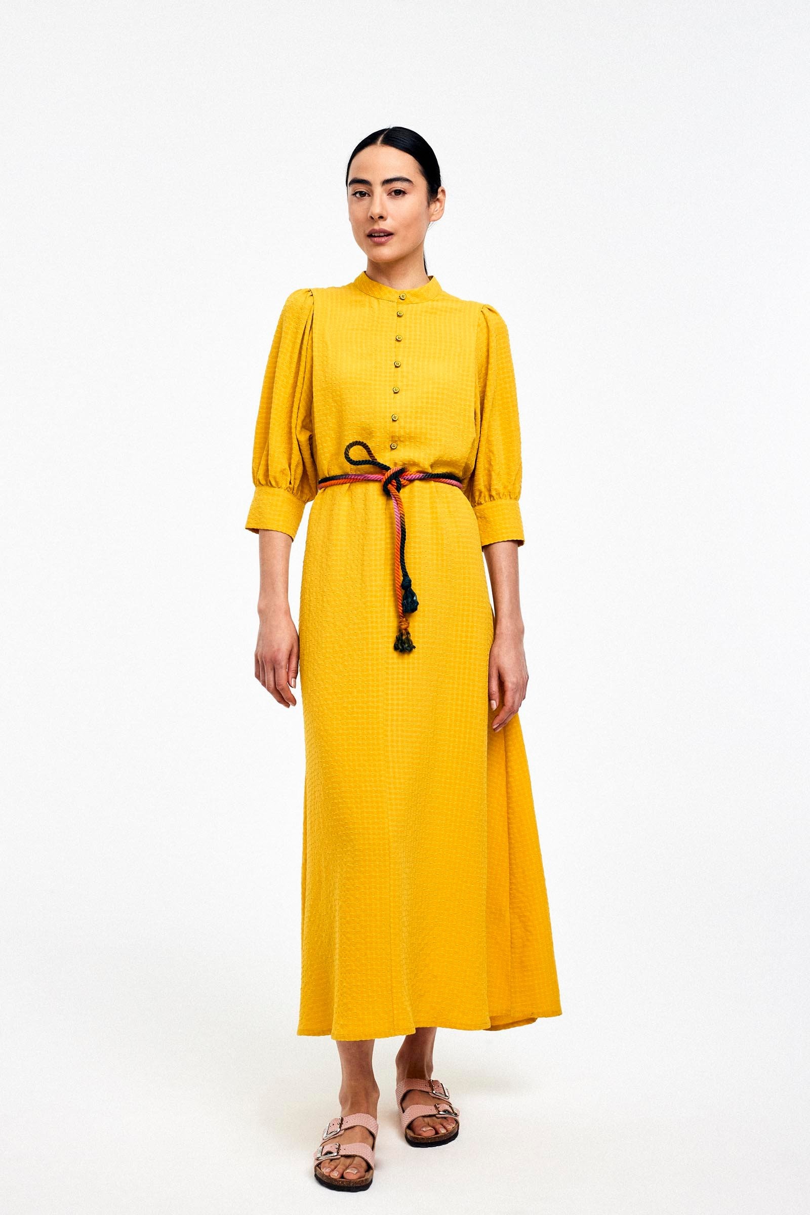 RILLYS - lange jurk - geel | CKS Fashion