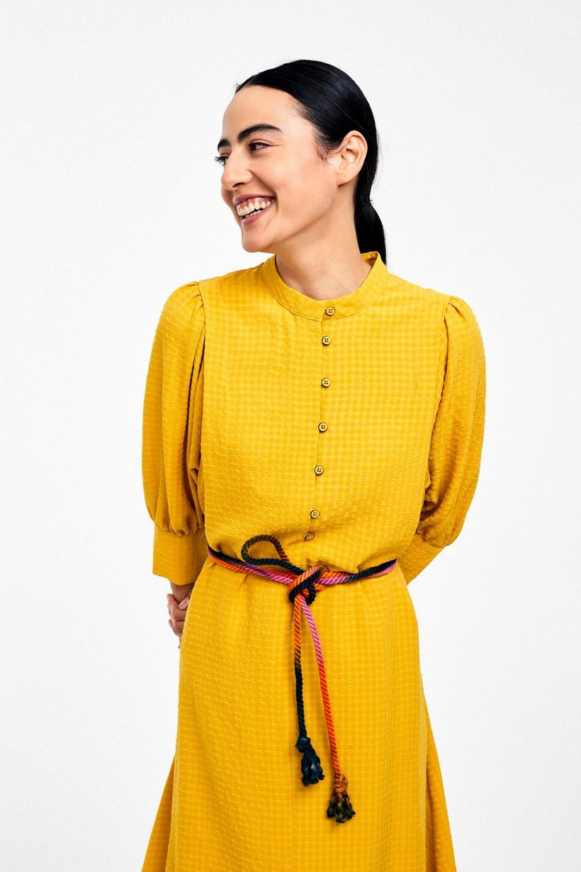 CKS Dames - RILLYS - robe longue - jaune