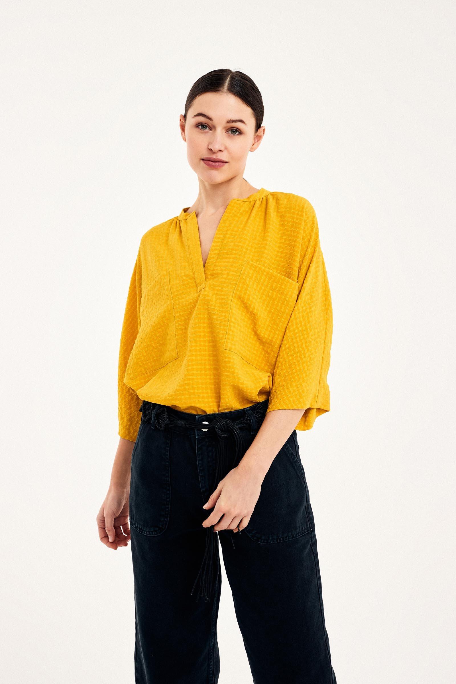 CKS Dames - SANSA - blouse lange mouwen - geel