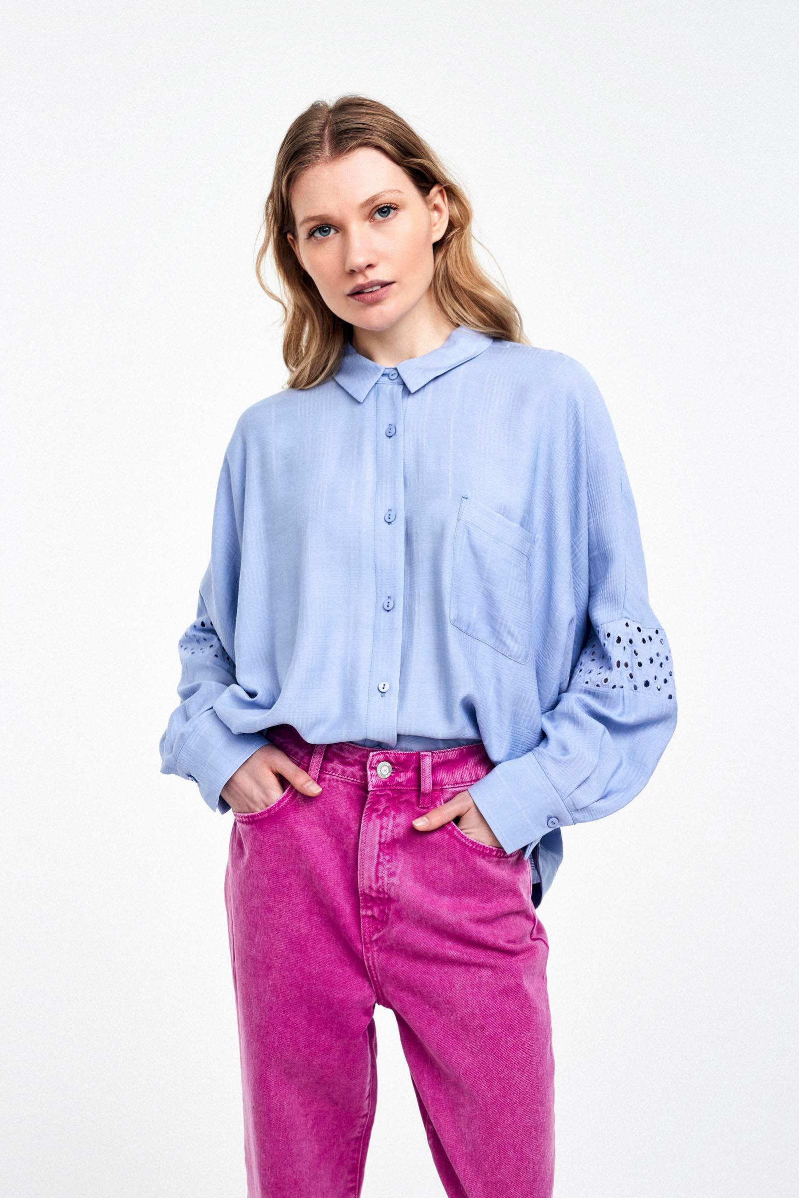 CKS Dames - LATINA - blouse korte mouwen - lila