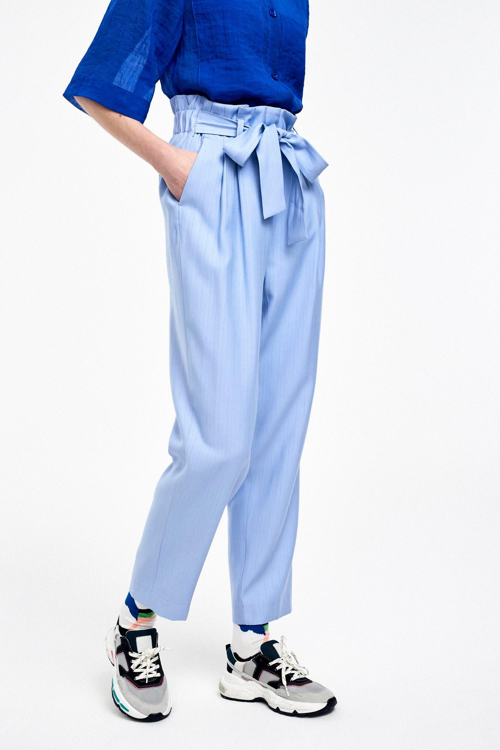 CKS Dames - SACEO - pantalon à la cheville - bleu