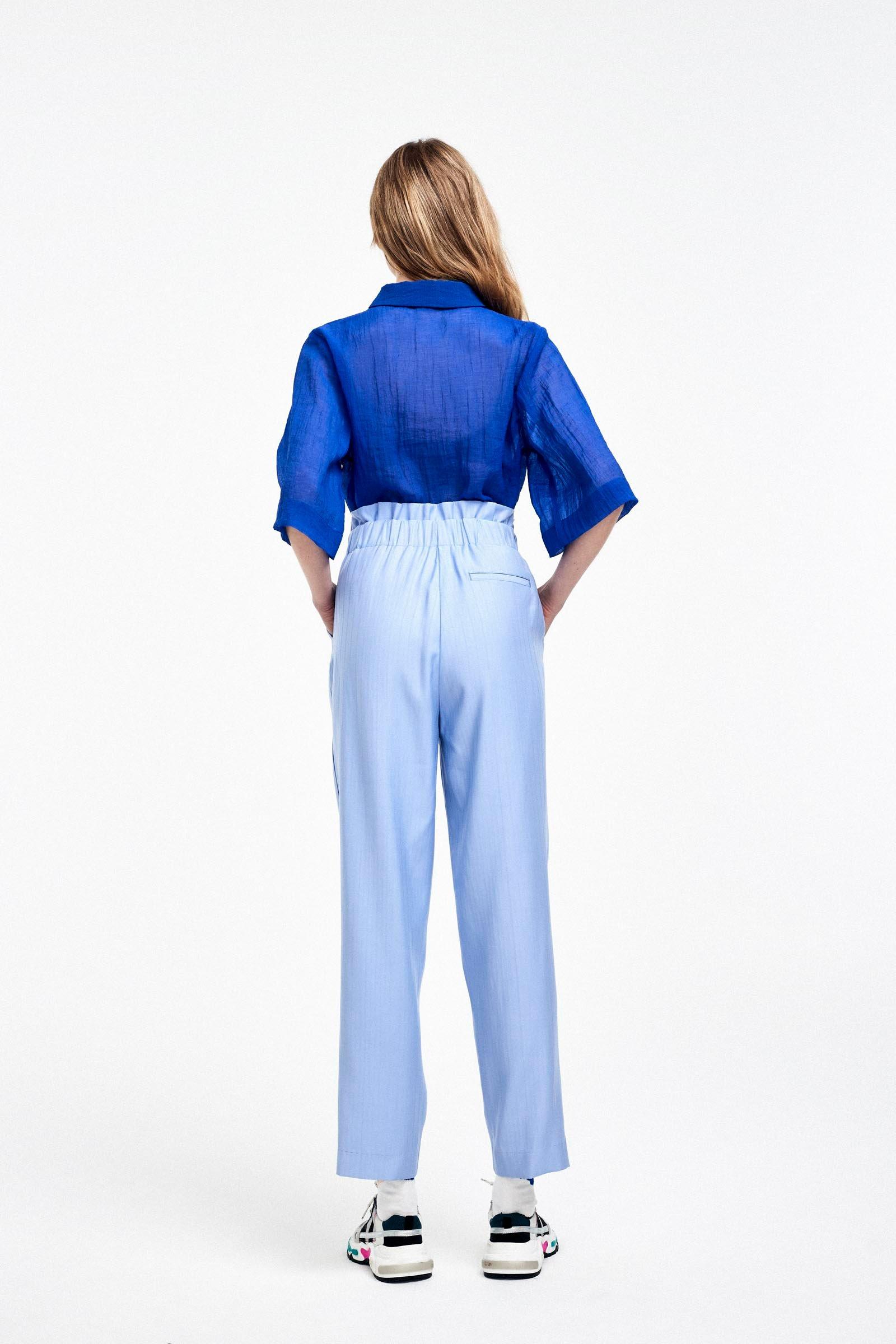 CKS Dames - SACEO - pantalon à la cheville - bleu