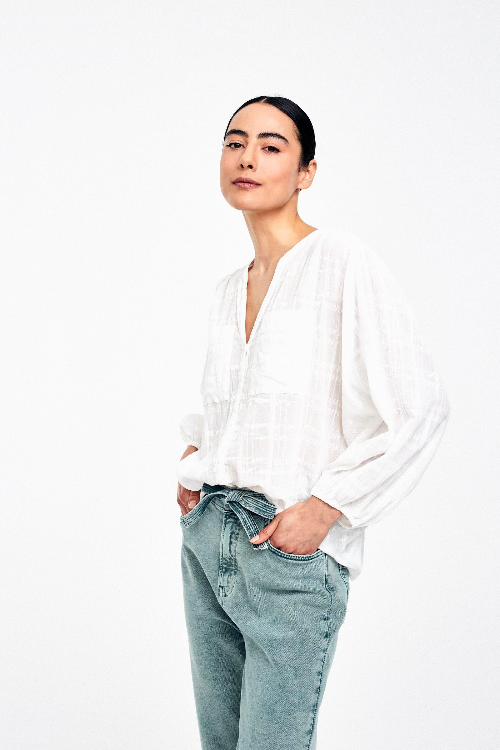 CKS Dames - WILD - Bluse Kurze Ärmel - Weiß