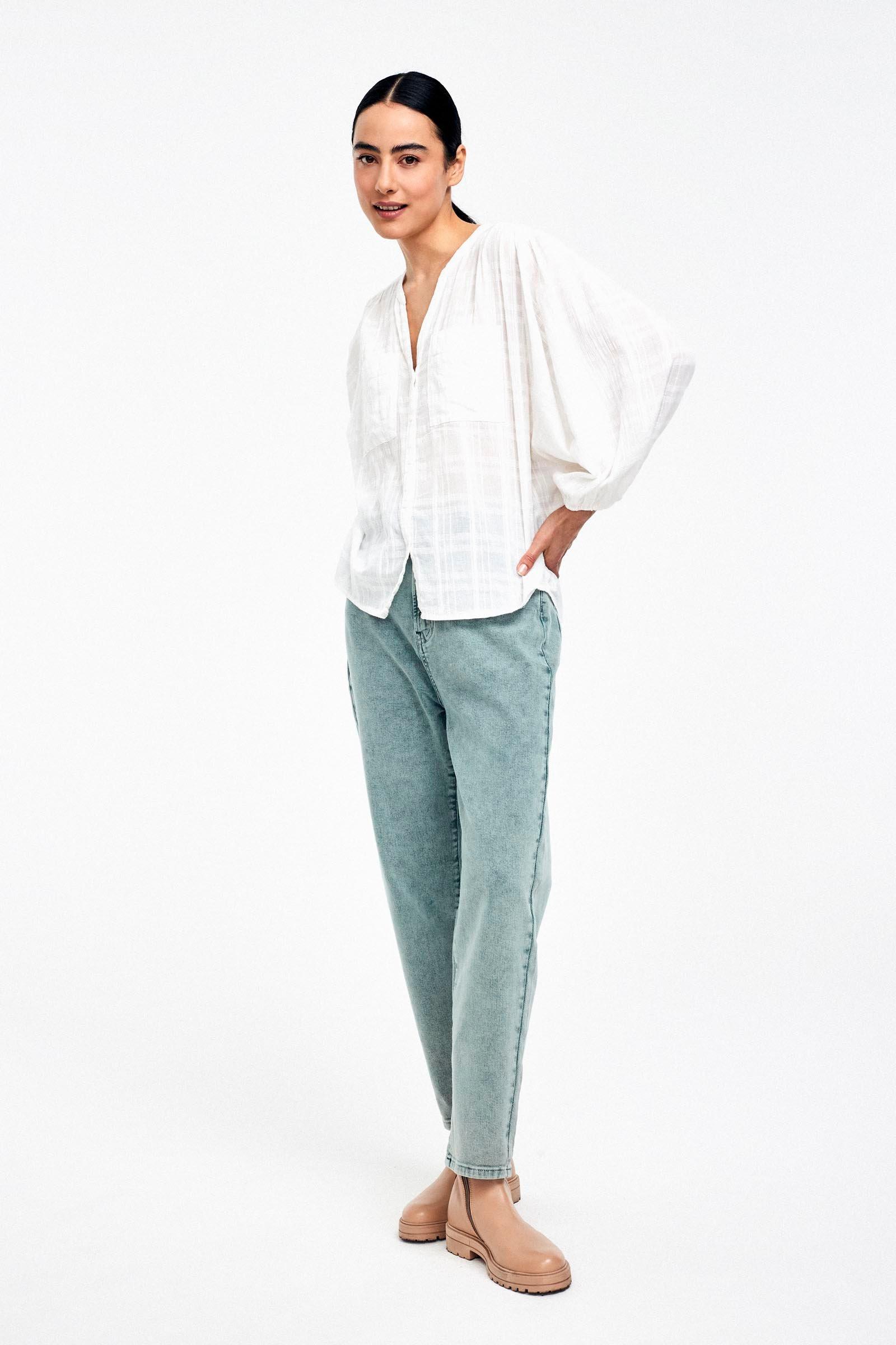 CKS Dames - WILD - Bluse Kurze Ärmel - Weiß