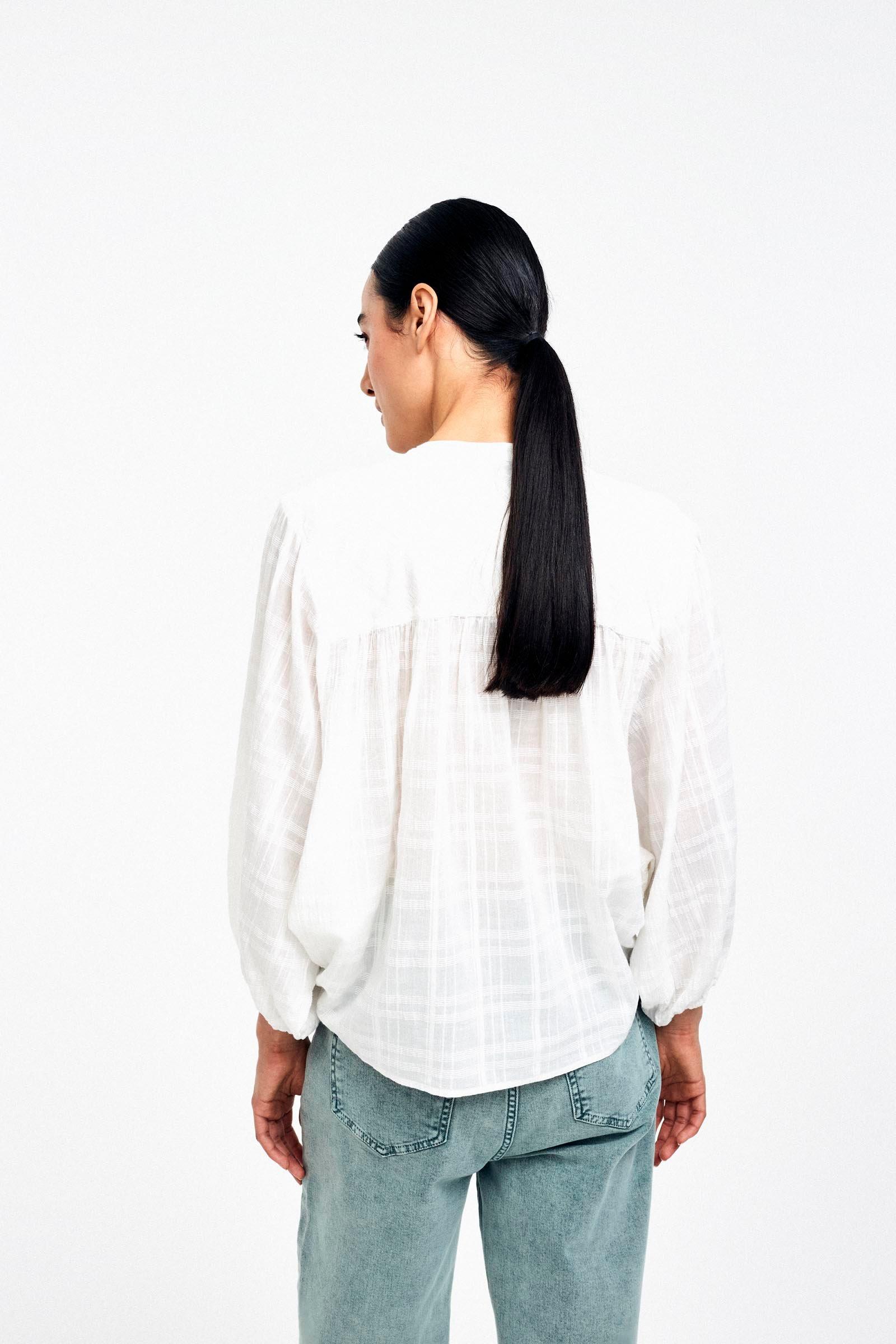 CKS Dames - WILD - Bluse Kurze Ärmel - Weiß