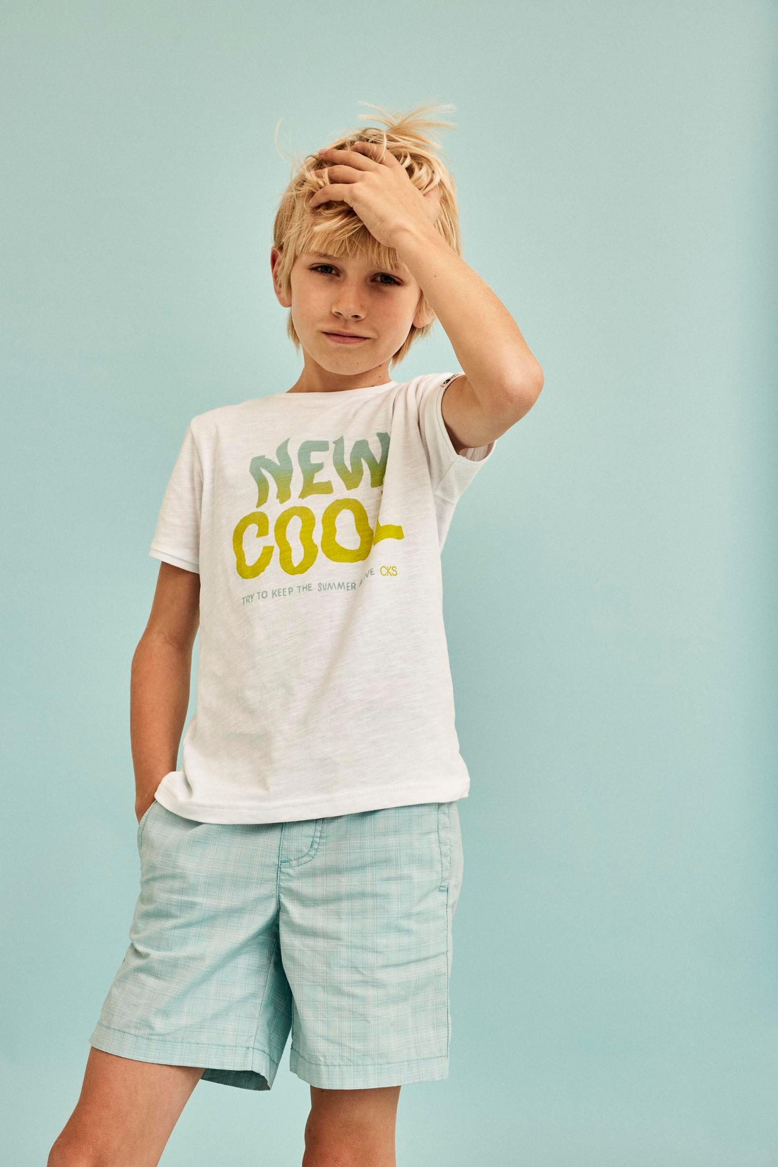 CKS Kids - YETREN - bermuda long - bleu