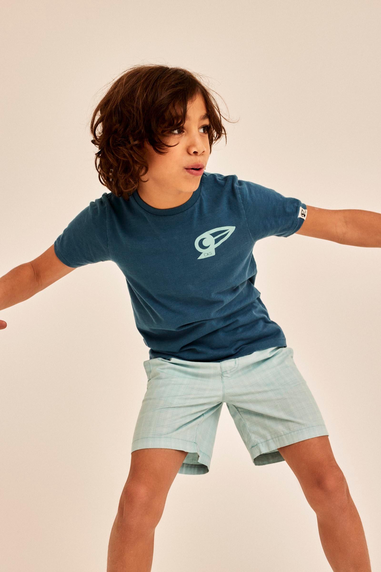 CKS Kids - YUSTIN - t-shirt korte mouwen - blauw