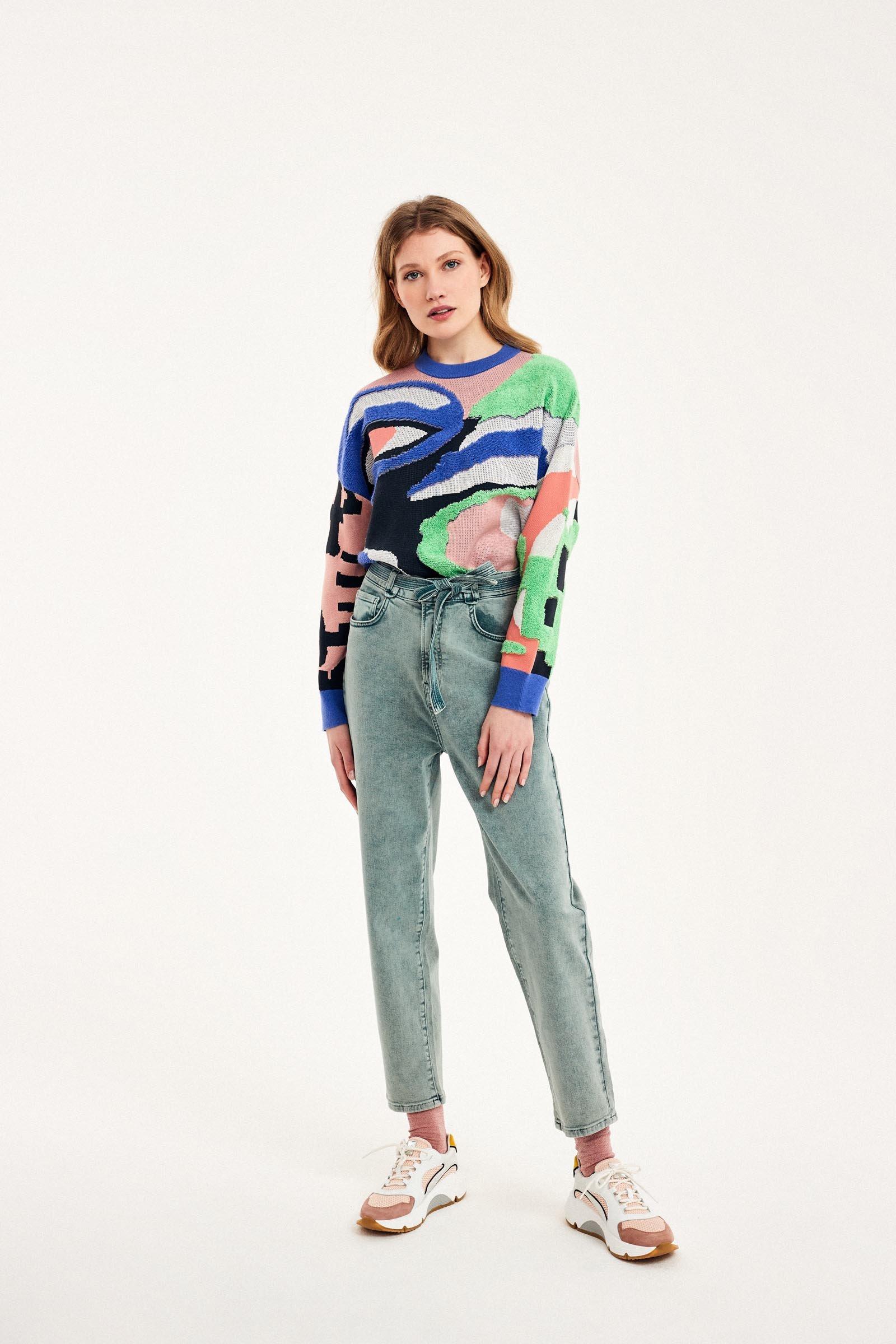 CKS Dames - PROMPT - Pullover - Dunkelblau