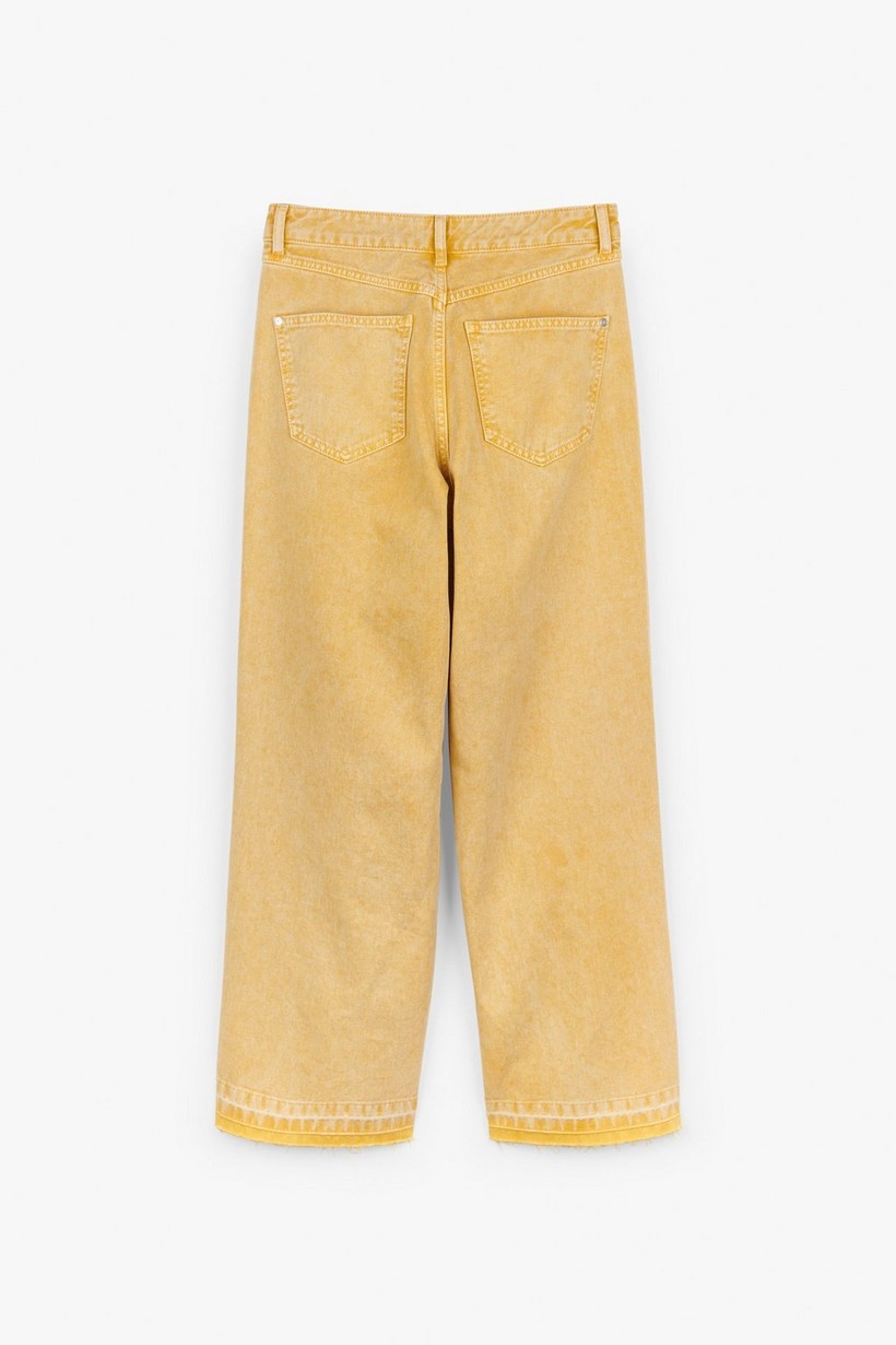 CKS Dames - LARENTINA - lange jeans - geel