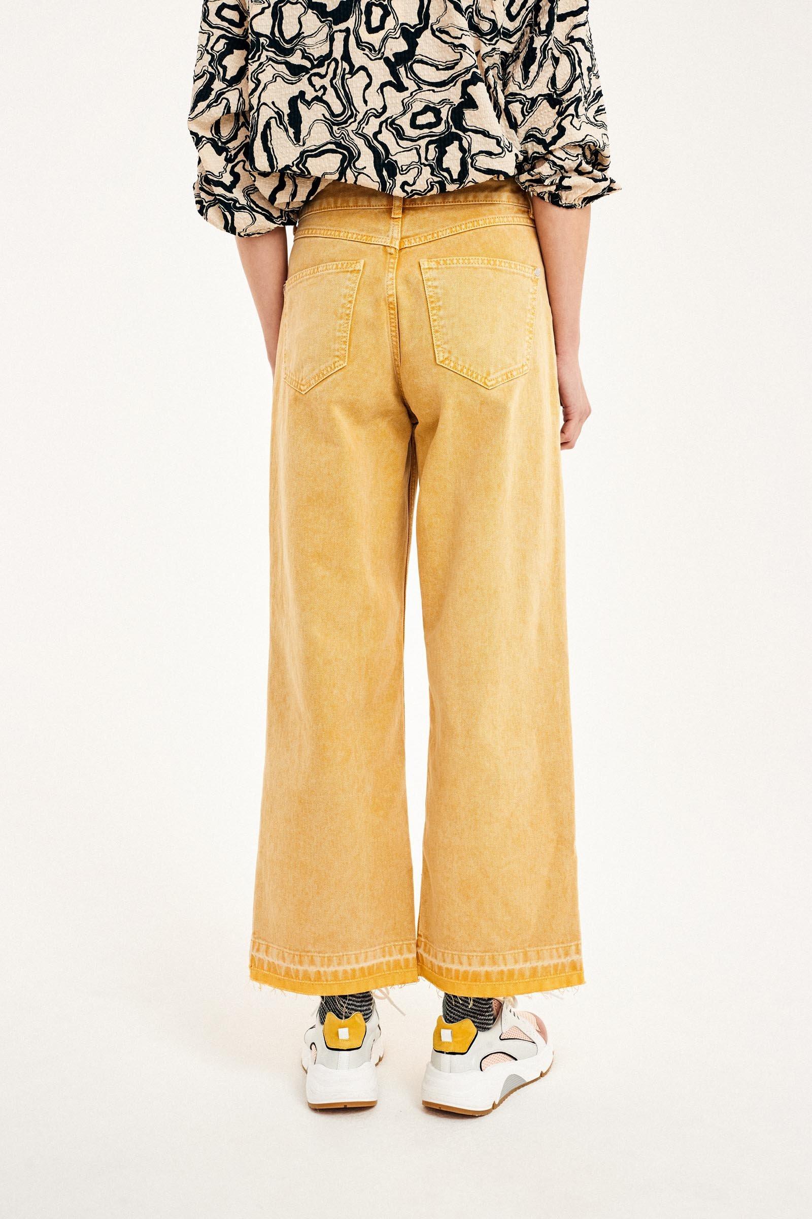 CKS Dames - LARENTINA - lange jeans - geel