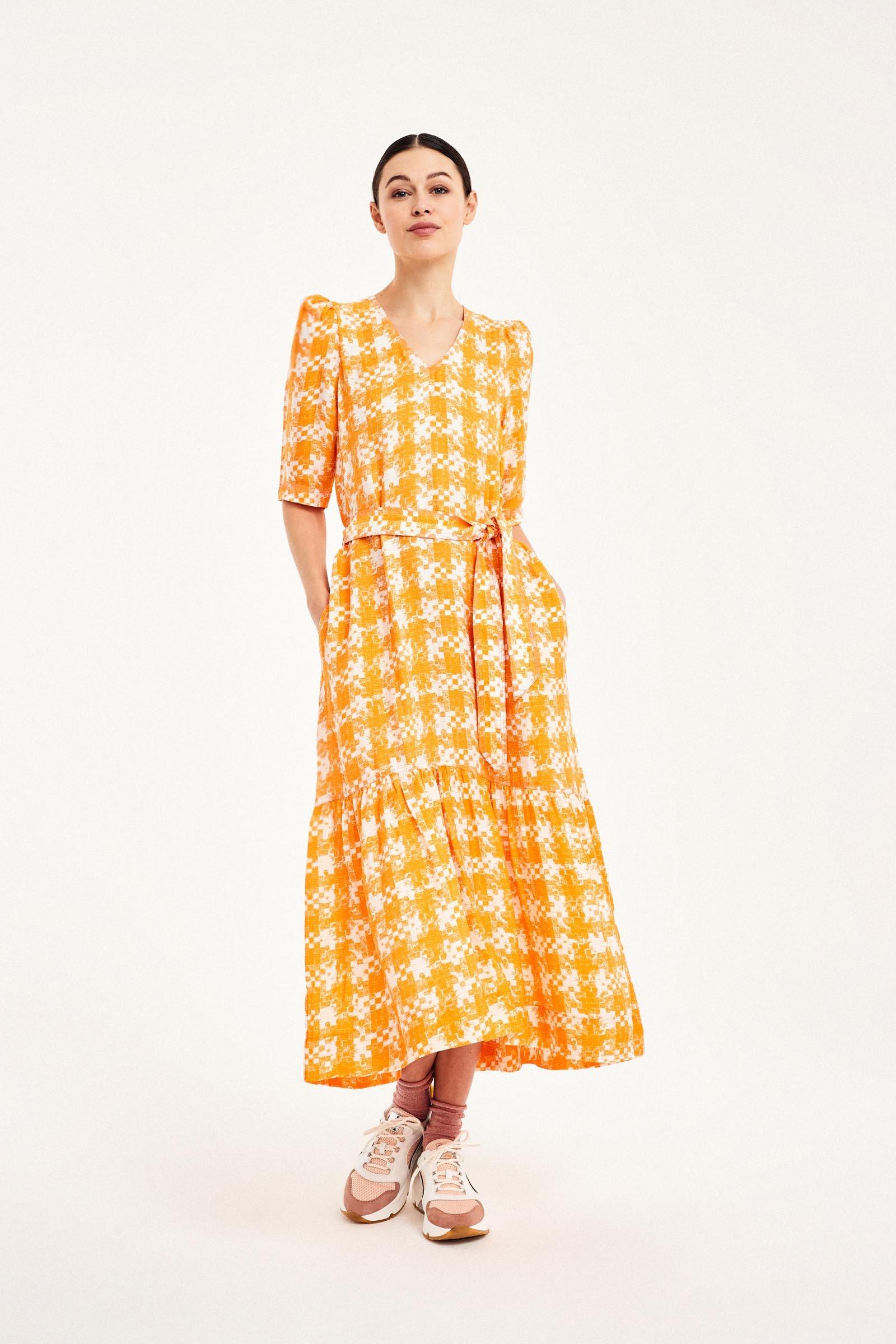 CKS Dames - FARGO - robe longue - orange clair