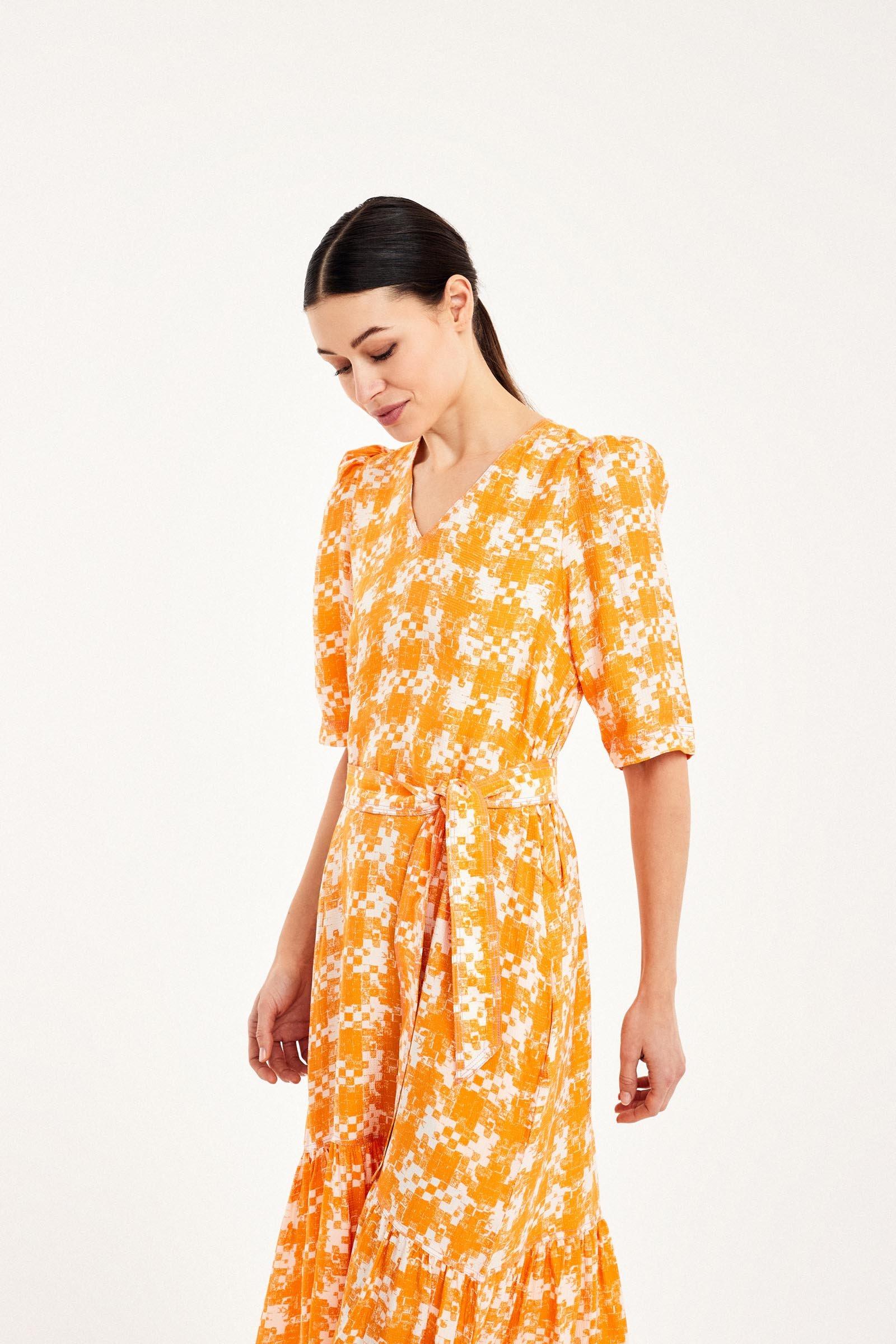 CKS Dames - FARGO - robe longue - orange clair