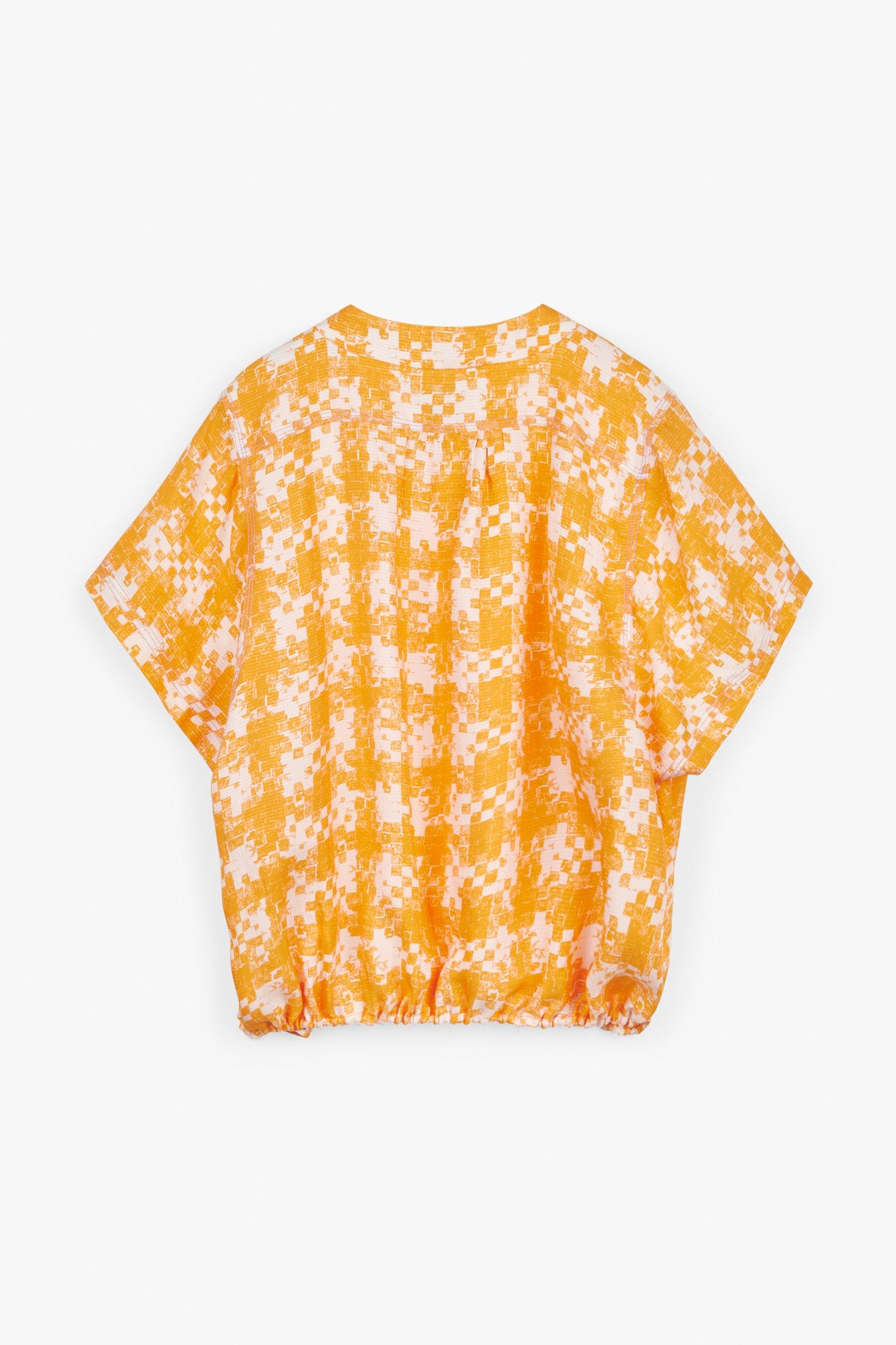 CKS Dames - LEDO - blouse lange mouwen - lichtoranje