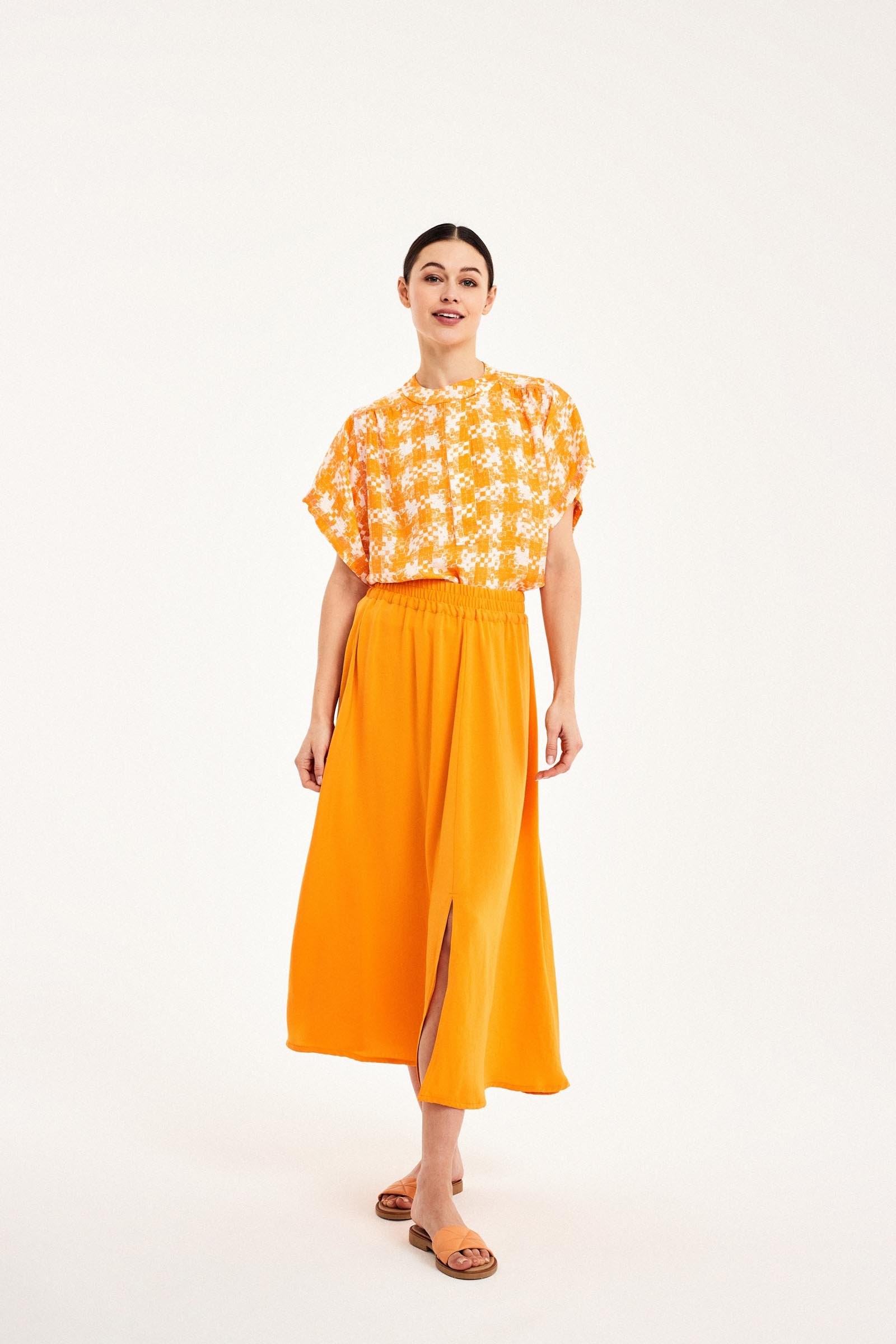CKS Dames - LEDO - blouse long sleeves - light orange