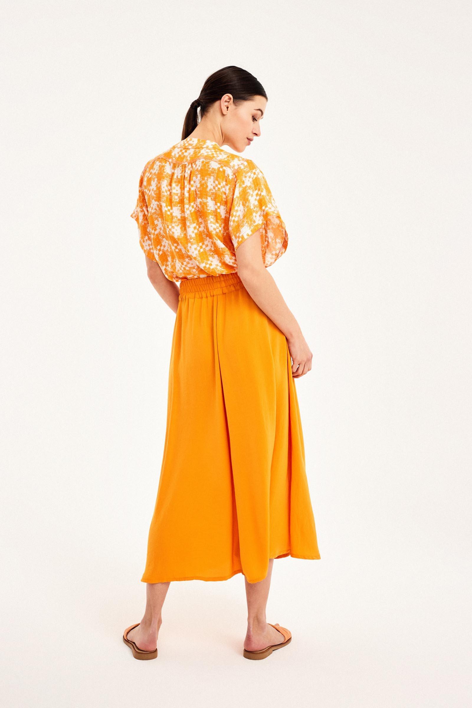CKS Dames - LEDO - blouse lange mouwen - lichtoranje