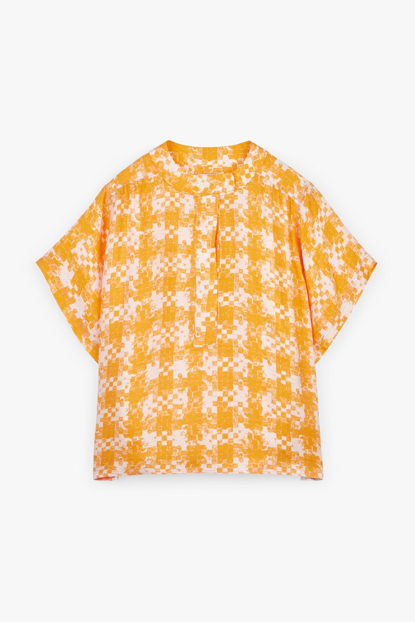 CKS Dames - LEDO - blouse lange mouwen - lichtoranje