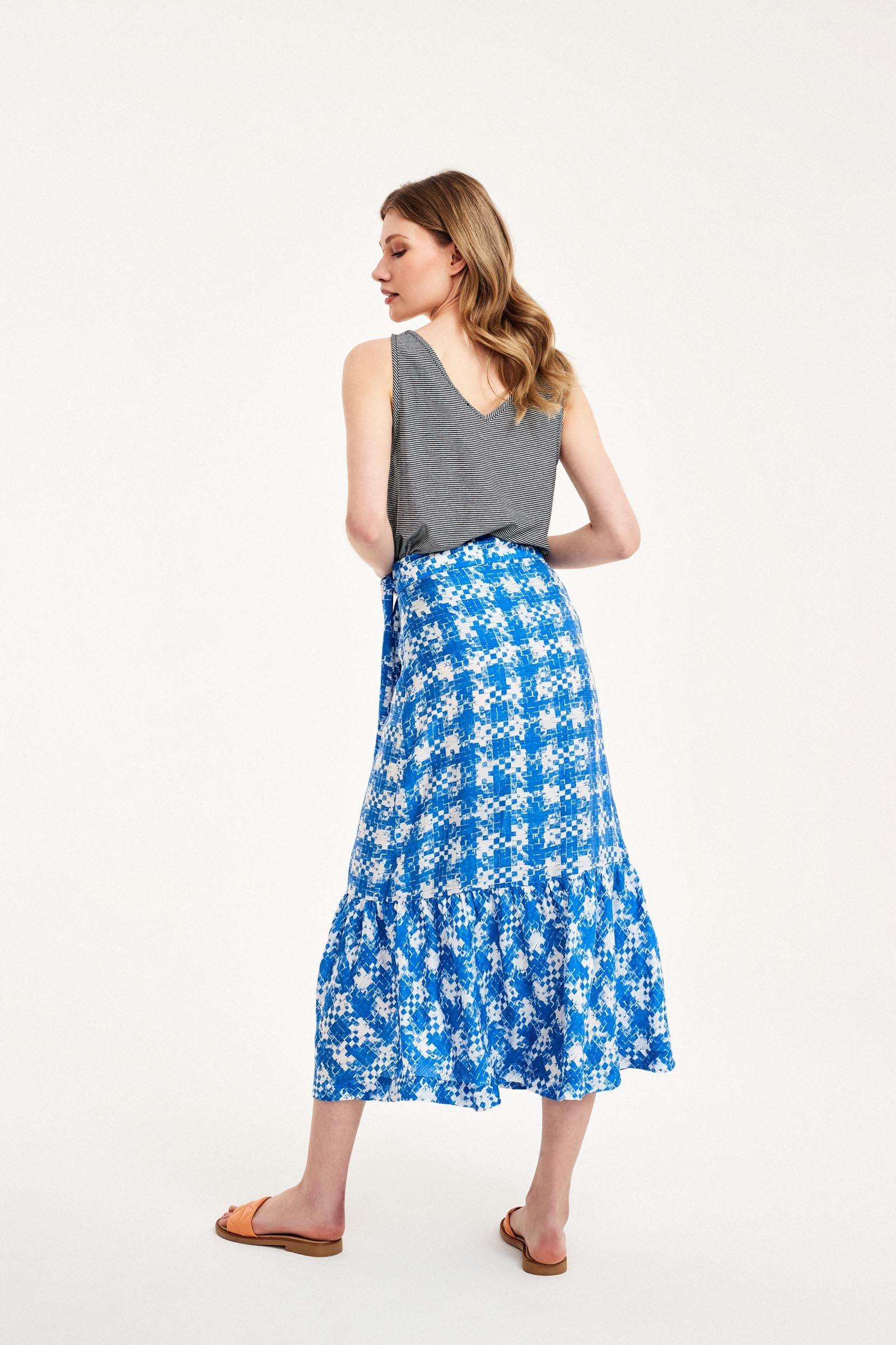 CKS Dames - SHEIRA - Midi Rock - Blau