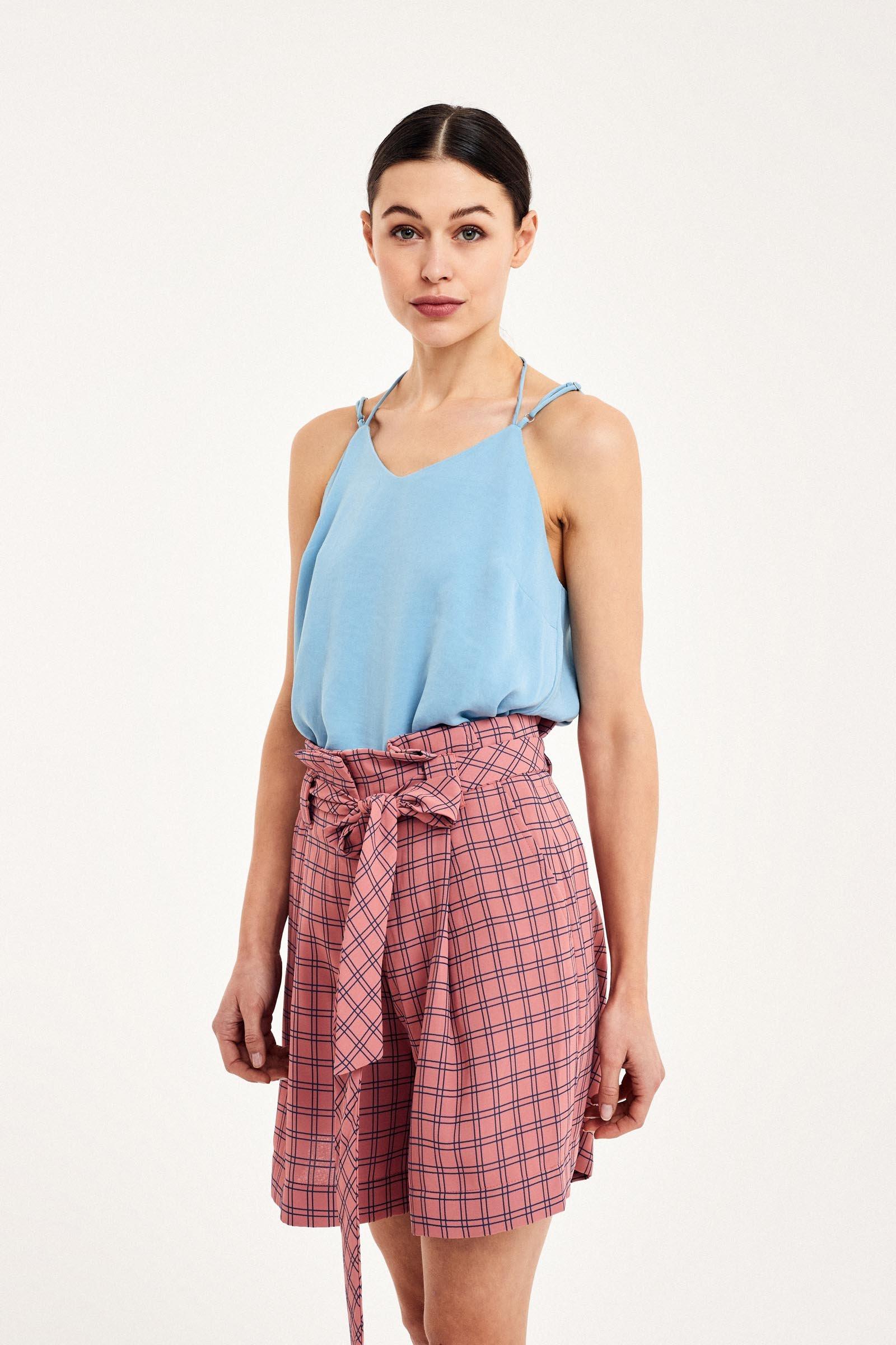 CKS Dames - SUMIS - blouse mouwloos - lichtblauw